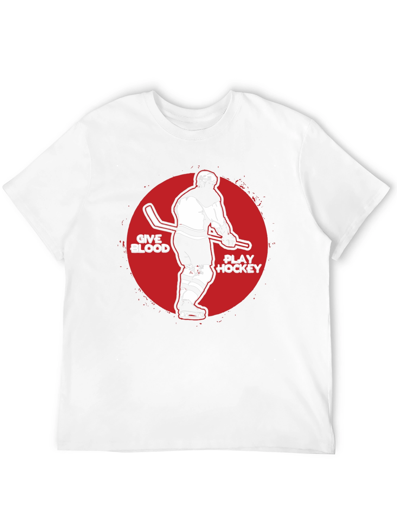 Give Blood Play Hockey Graphic Tee