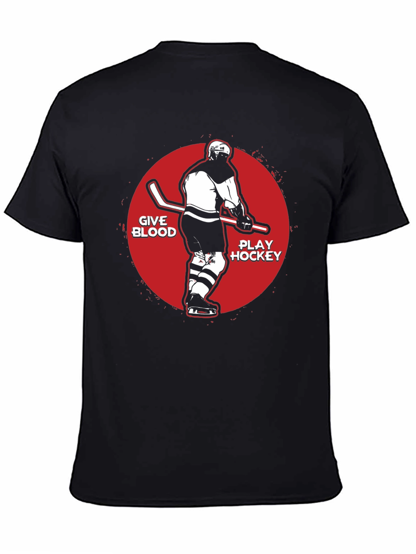 Give Blood Play Hockey Graphic Tee