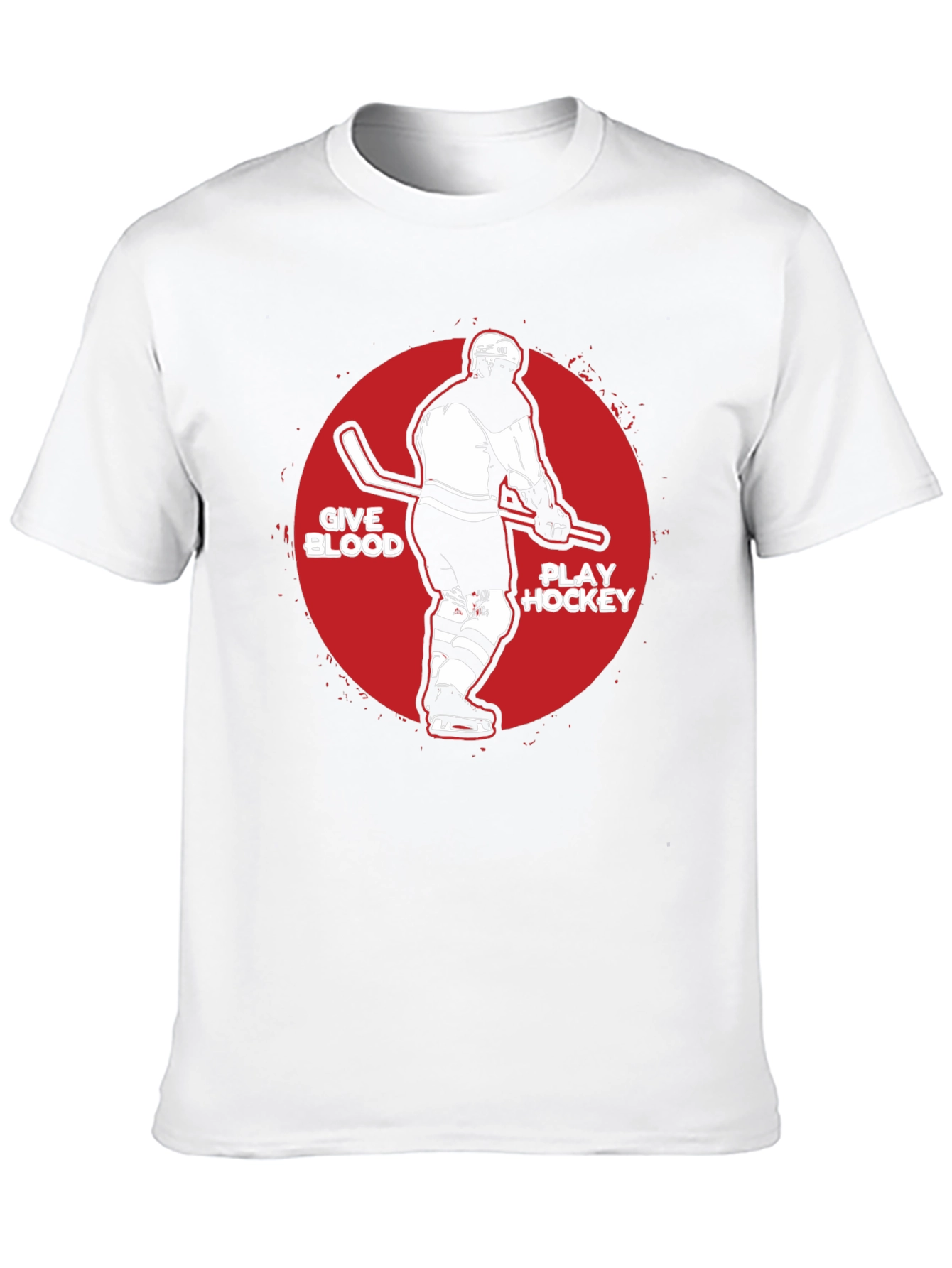 Give Blood Play Hockey Graphic Tee
