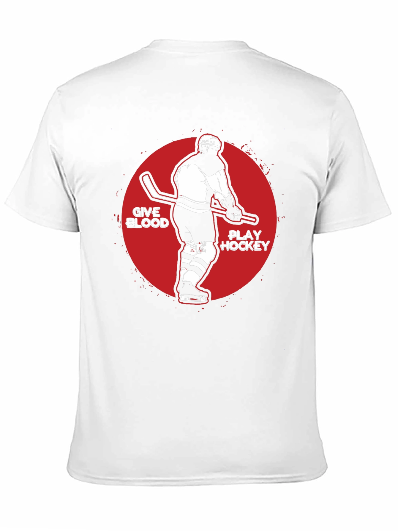 Give Blood Play Hockey Graphic Tee