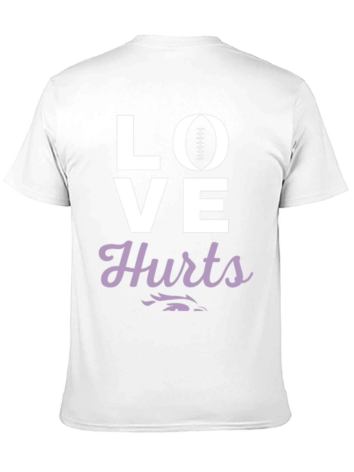 Love Hurts Football Graphic Tee - Black