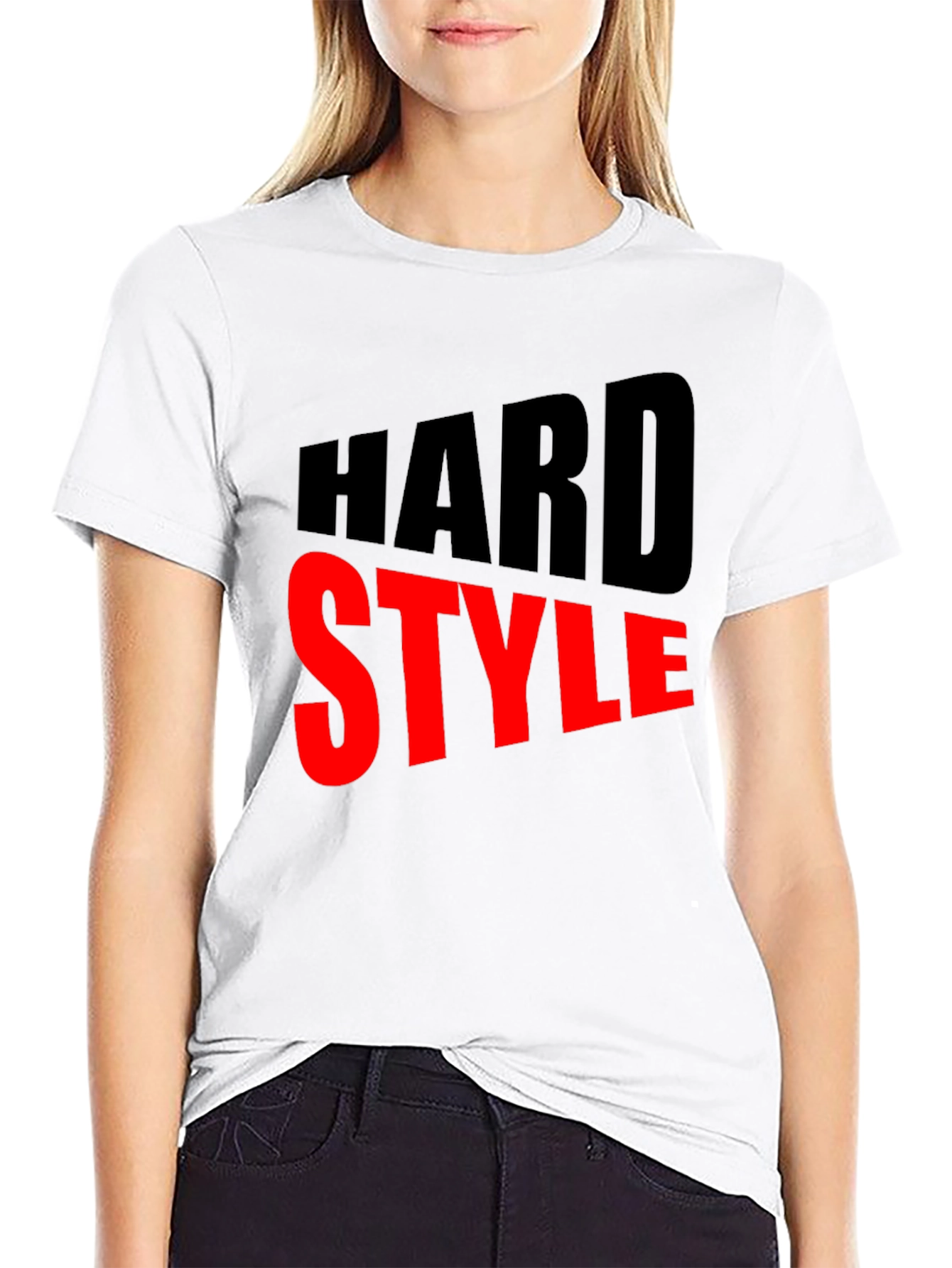 Hard Style Graphic Tee - Bold Black T-Shirt