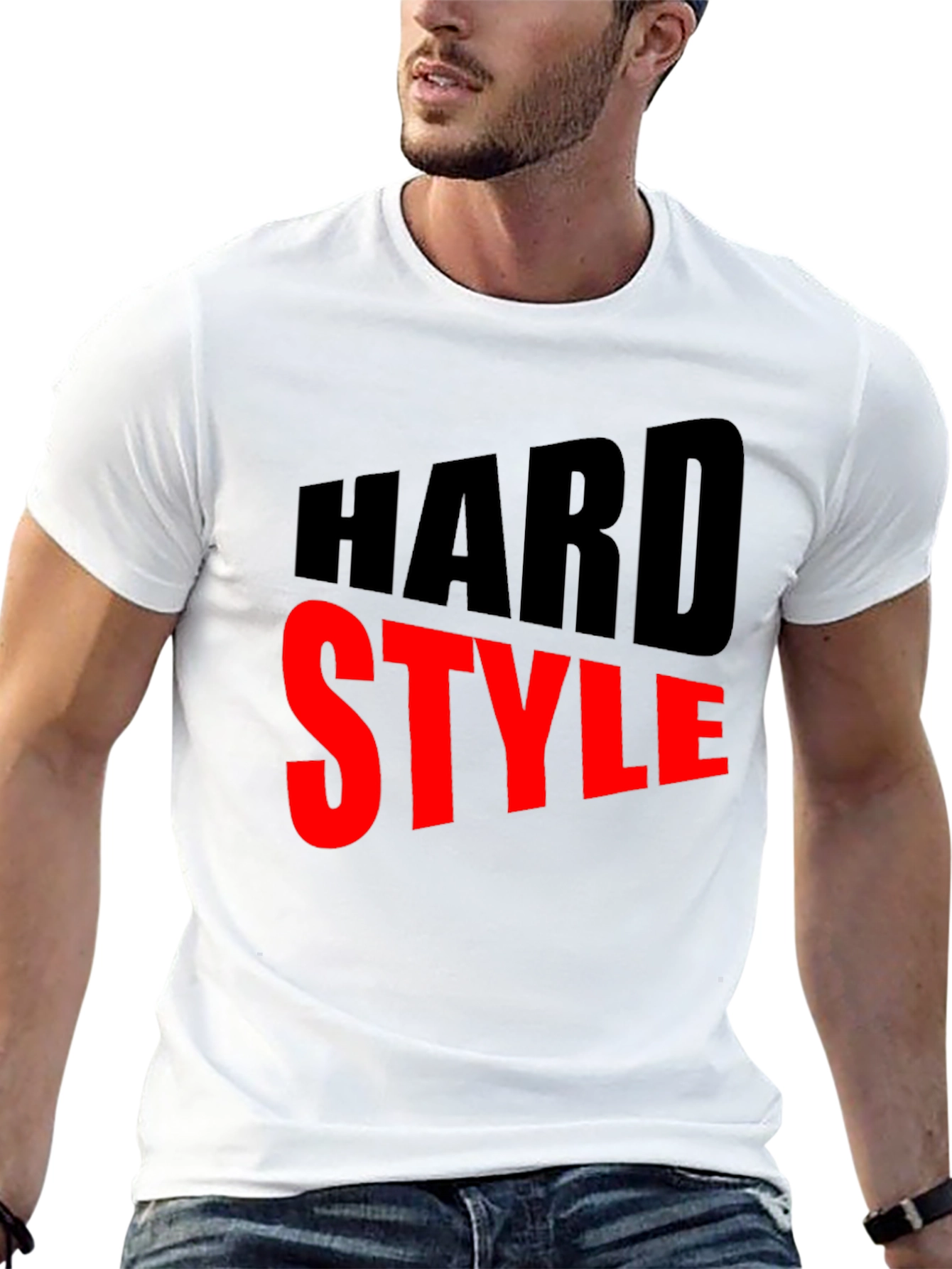 Hard Style Graphic Tee - Bold Black T-Shirt