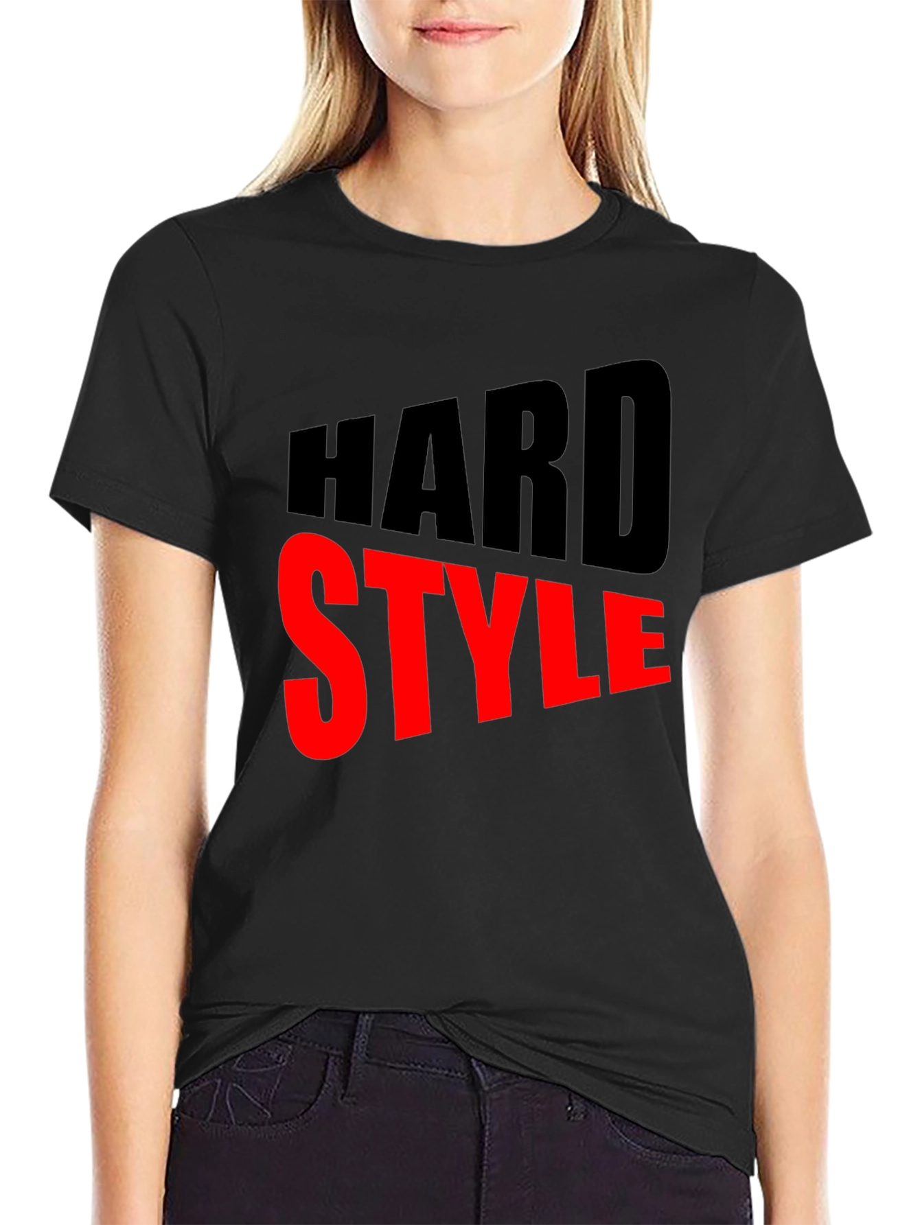 Hard Style Graphic Tee - Bold Black T-Shirt