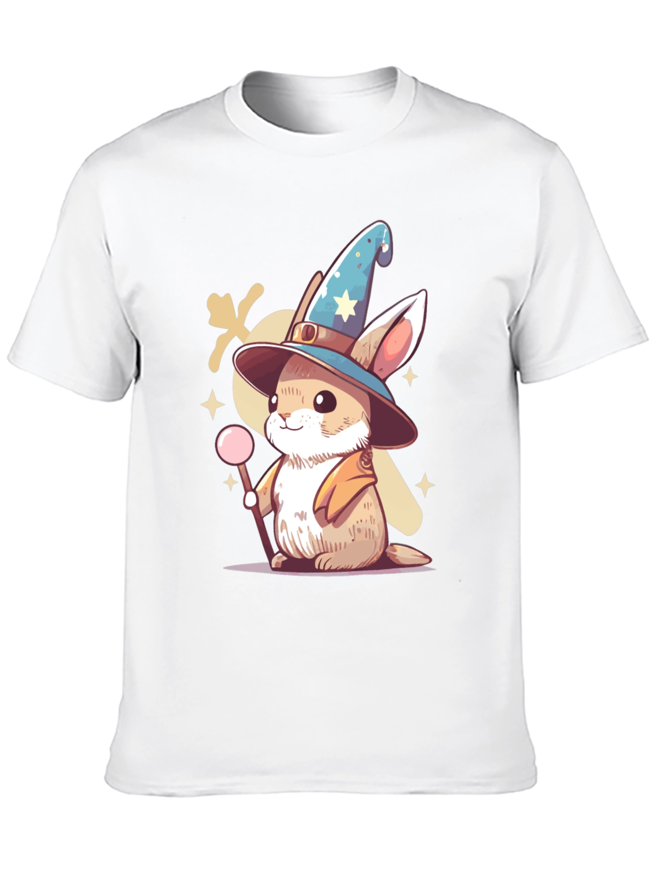 Wizard Bunny Black T-Shirt