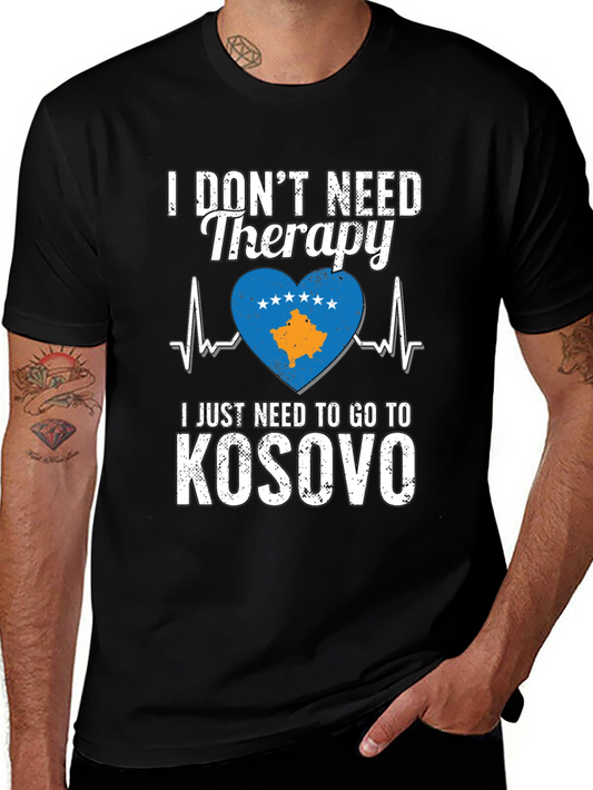 Kosovo Travel Therapy Graphic T-Shirt