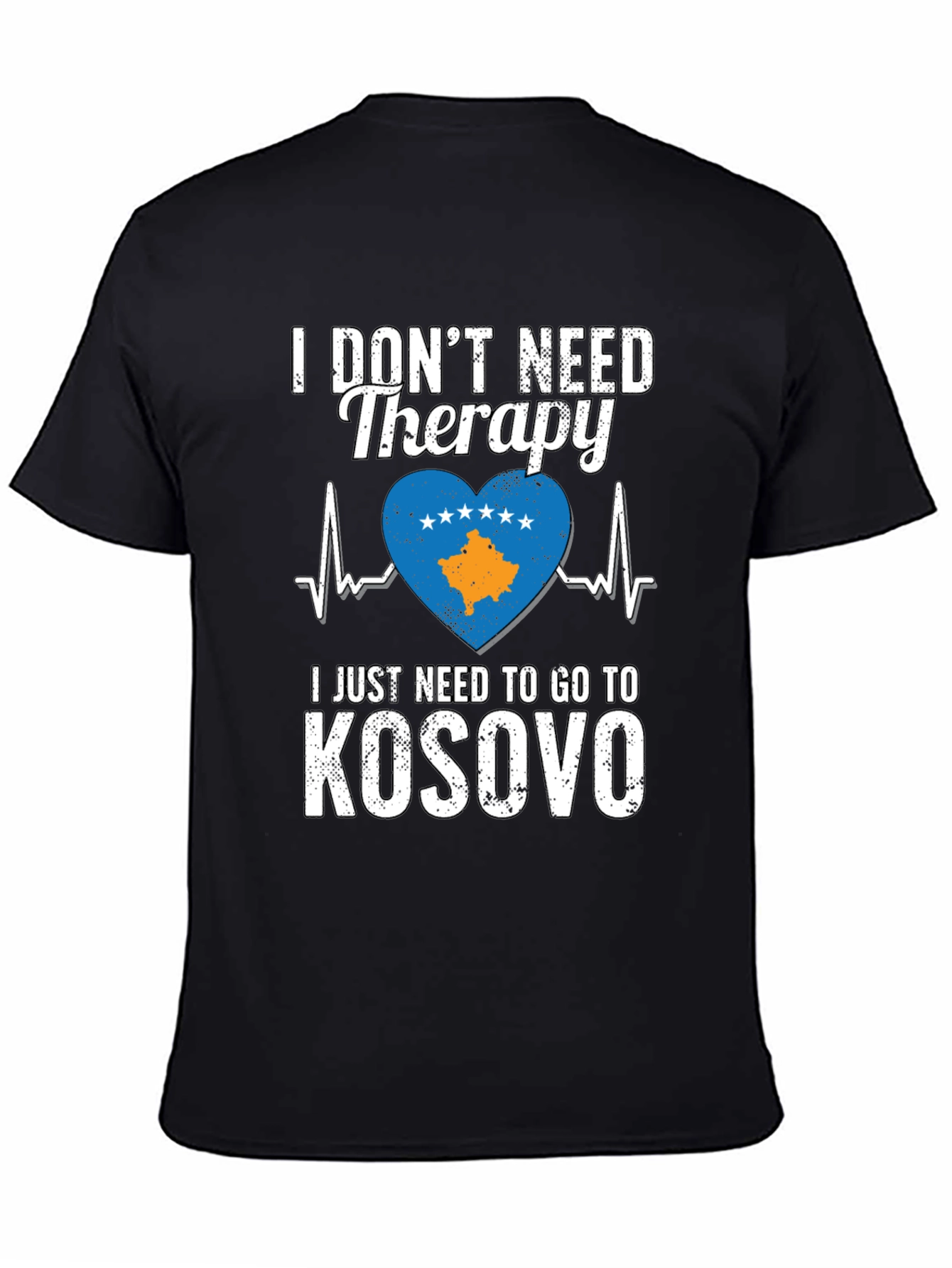 Kosovo Travel Therapy Graphic T-Shirt