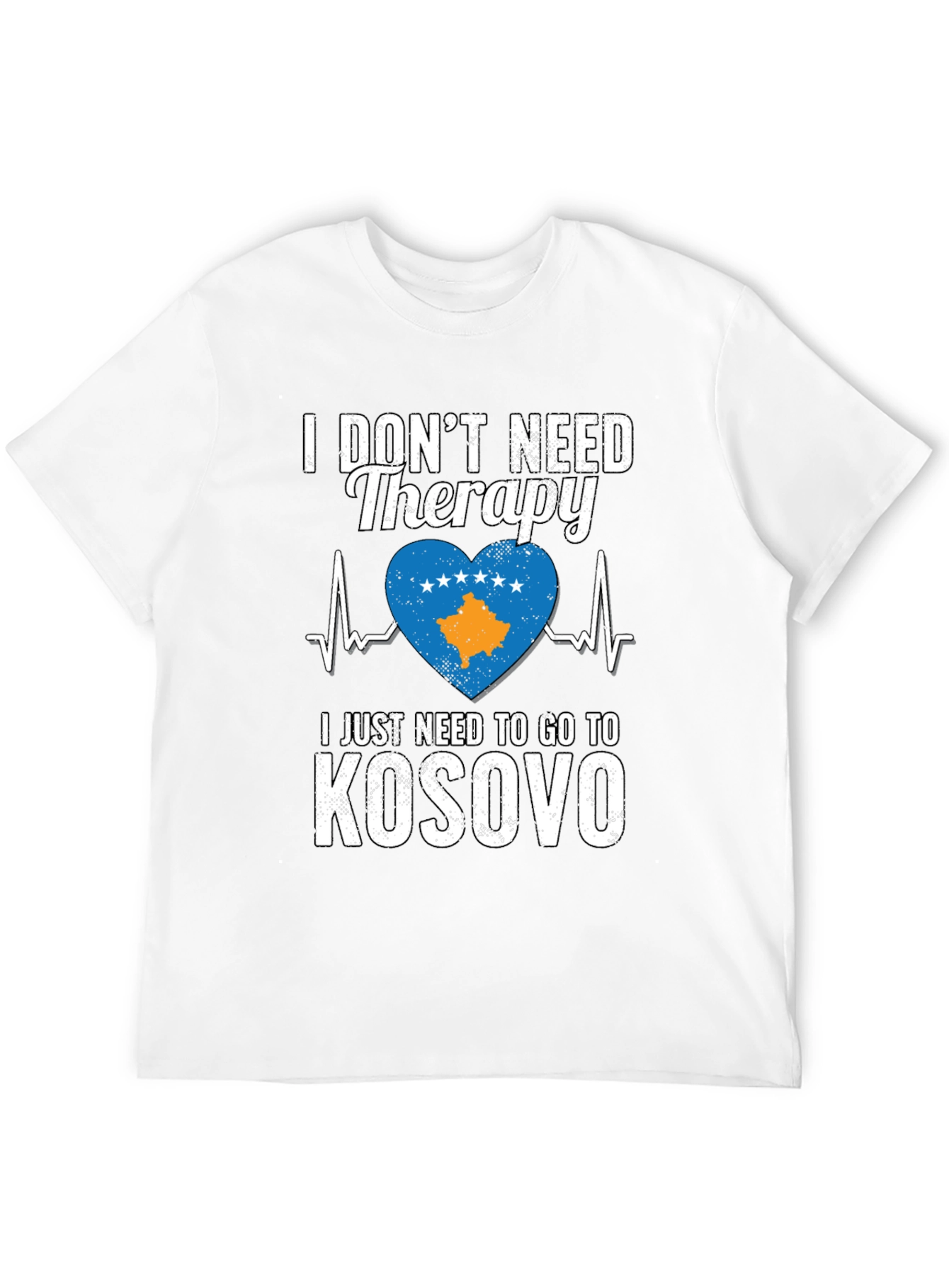 Kosovo Travel Therapy Graphic T-Shirt