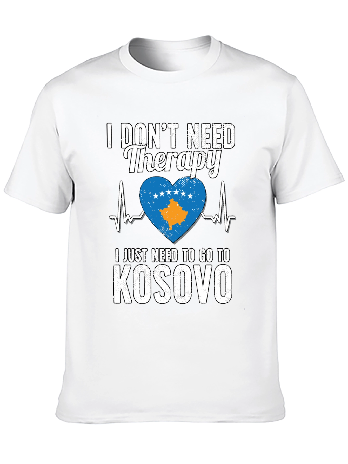 Kosovo Travel Therapy Graphic T-Shirt