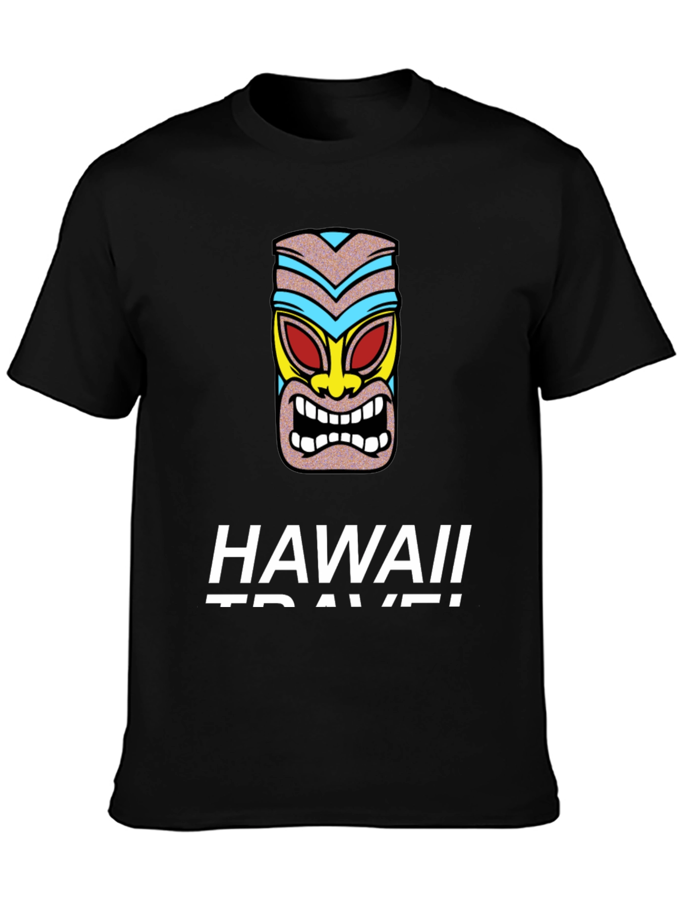Hawaii Travel Tiki Graphic T-Shirt