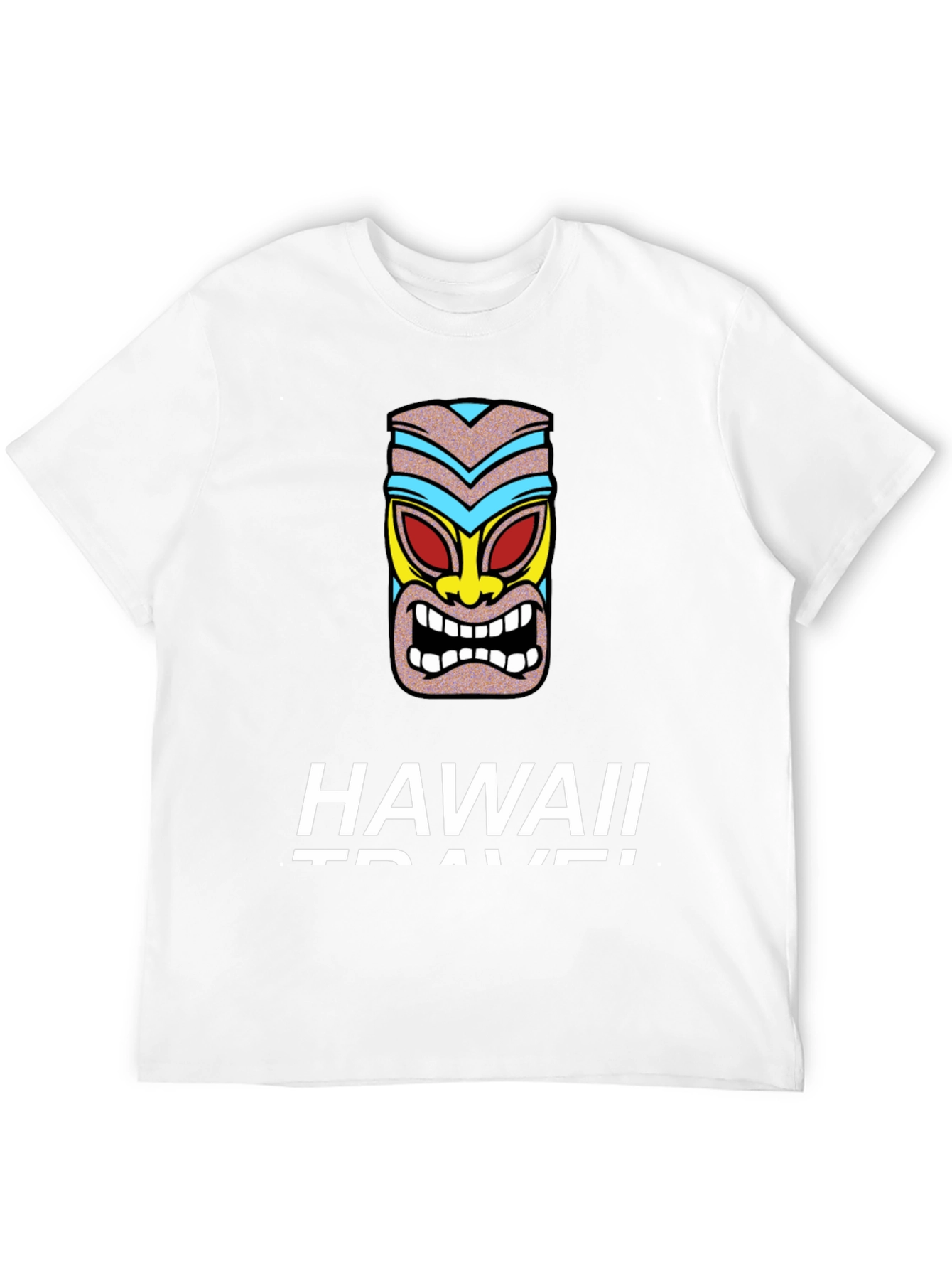Hawaii Travel Tiki Graphic T-Shirt