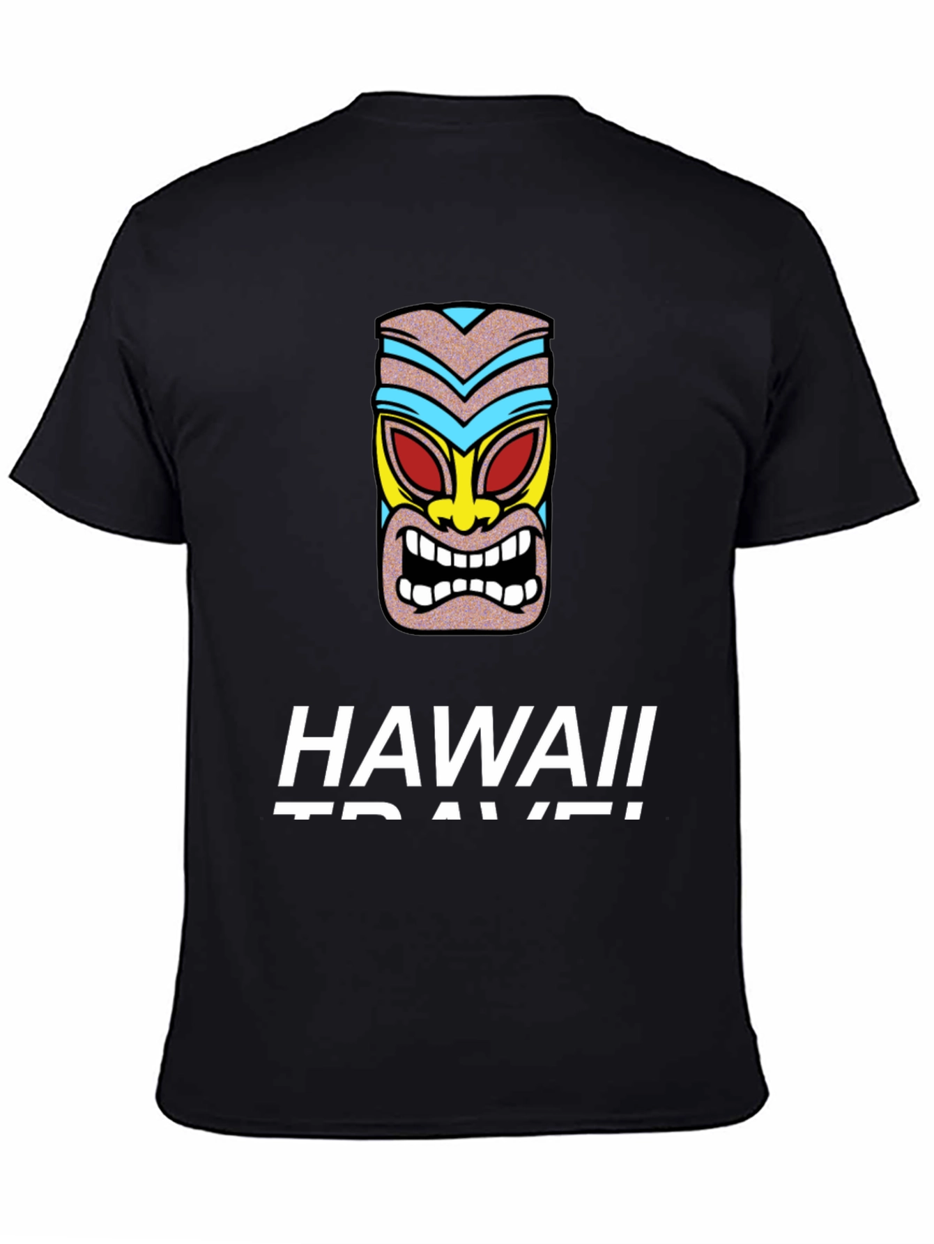 Hawaii Travel Tiki Graphic T-Shirt