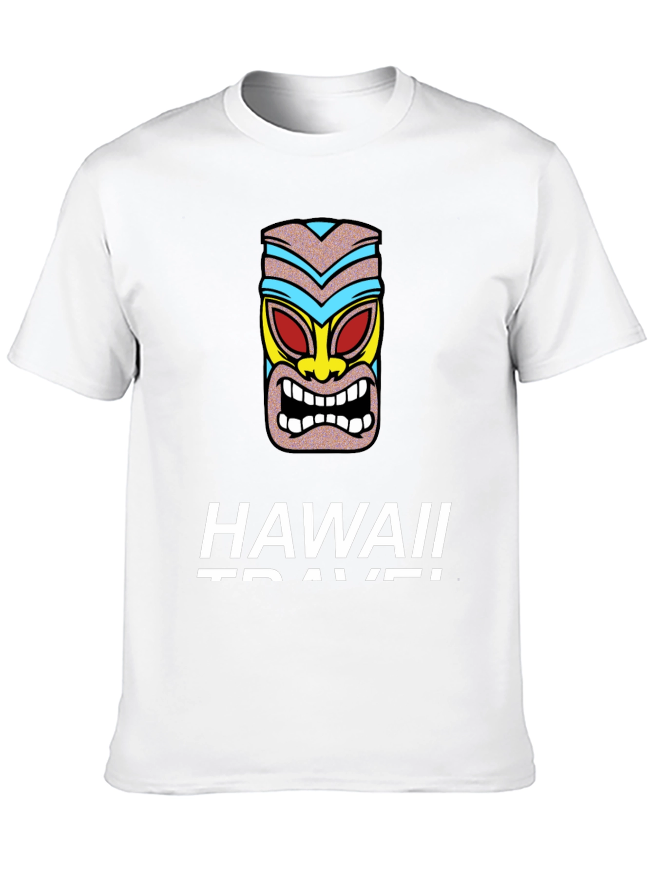 Hawaii Travel Tiki Graphic T-Shirt