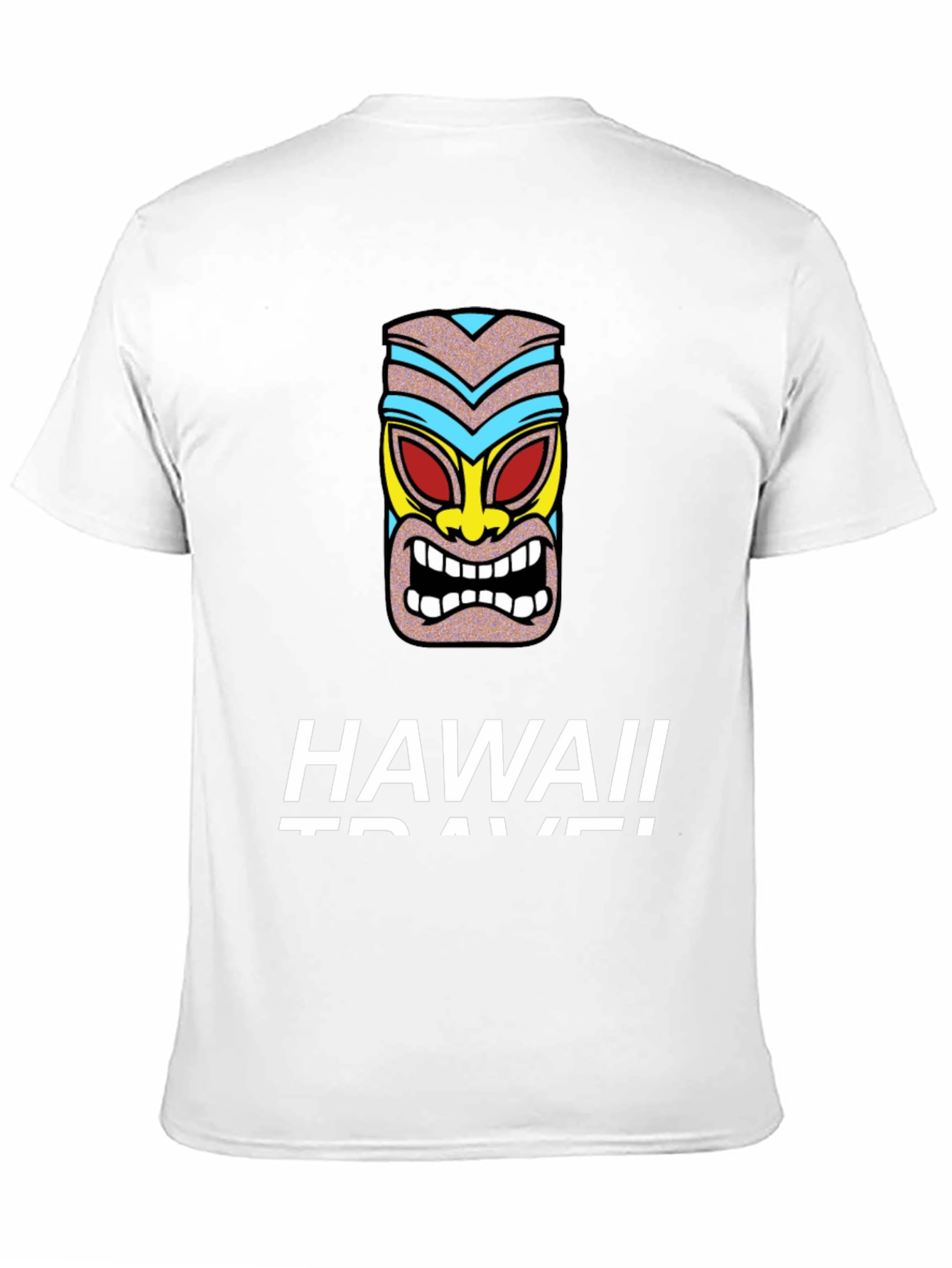 Hawaii Travel Tiki Graphic T-Shirt
