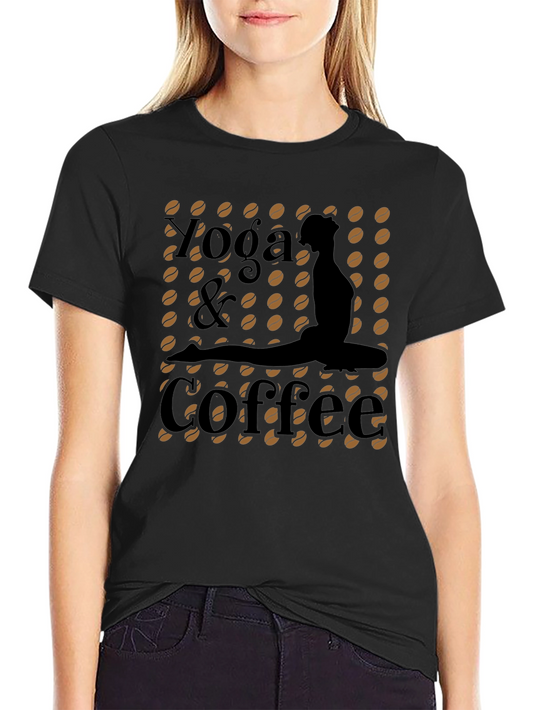 Yoga & Coffee Graphic Tee