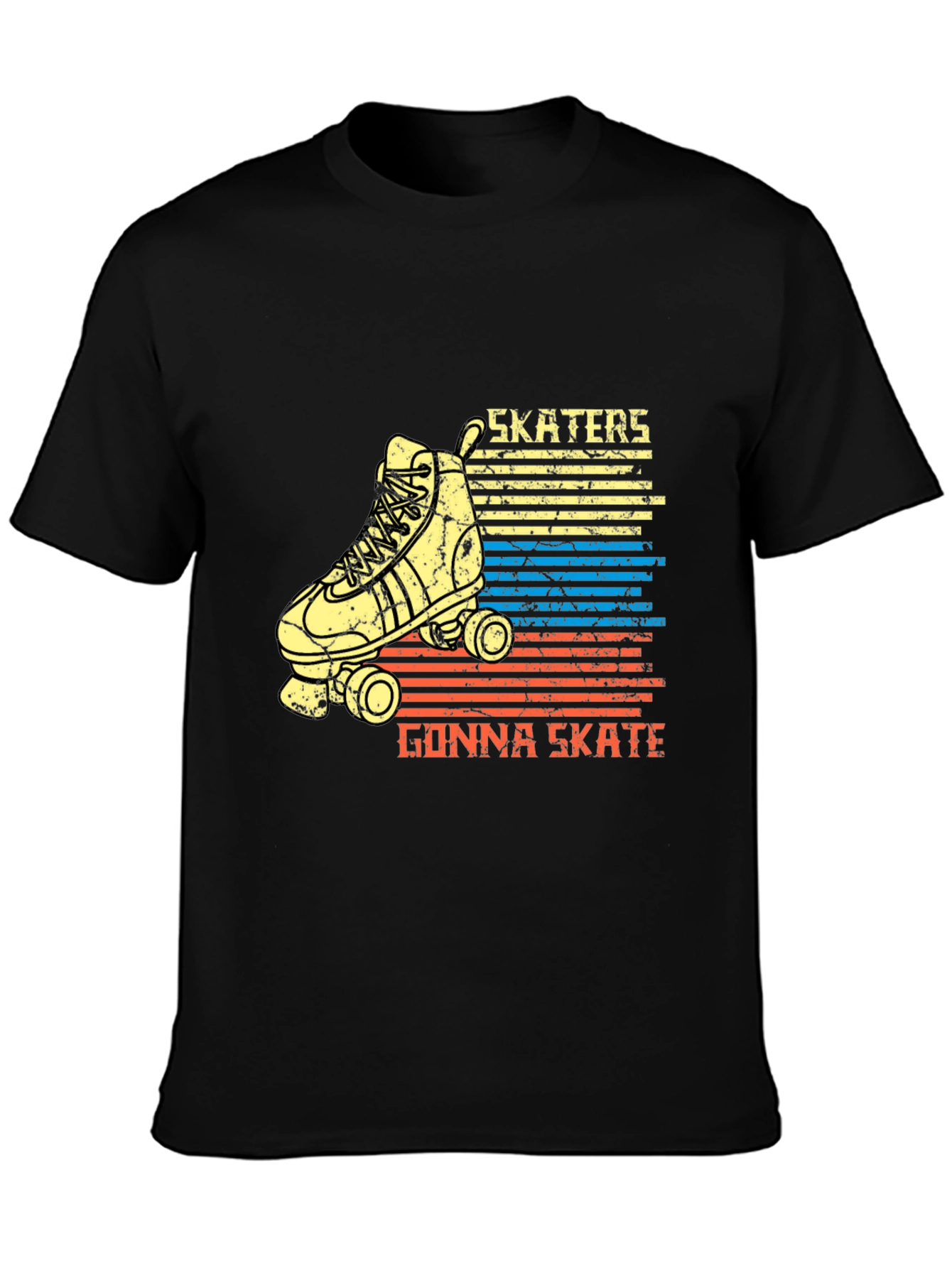 Skater T-Shirt - Retro Roller Skate Tee