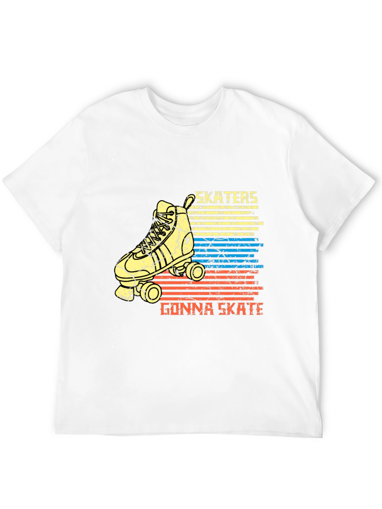 Skater T-Shirt - Retro Roller Skate Tee