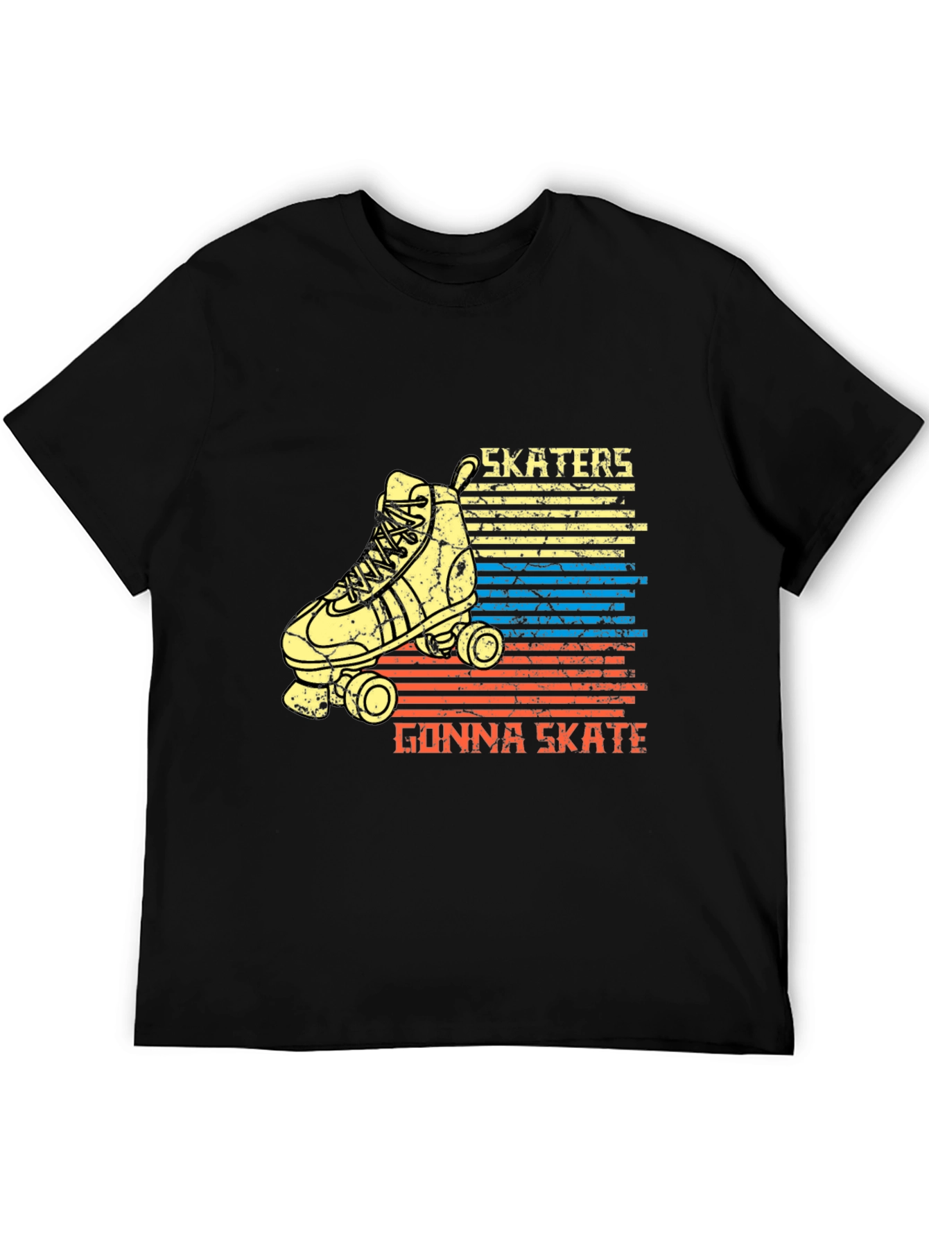 Skater T-Shirt - Retro Roller Skate Tee