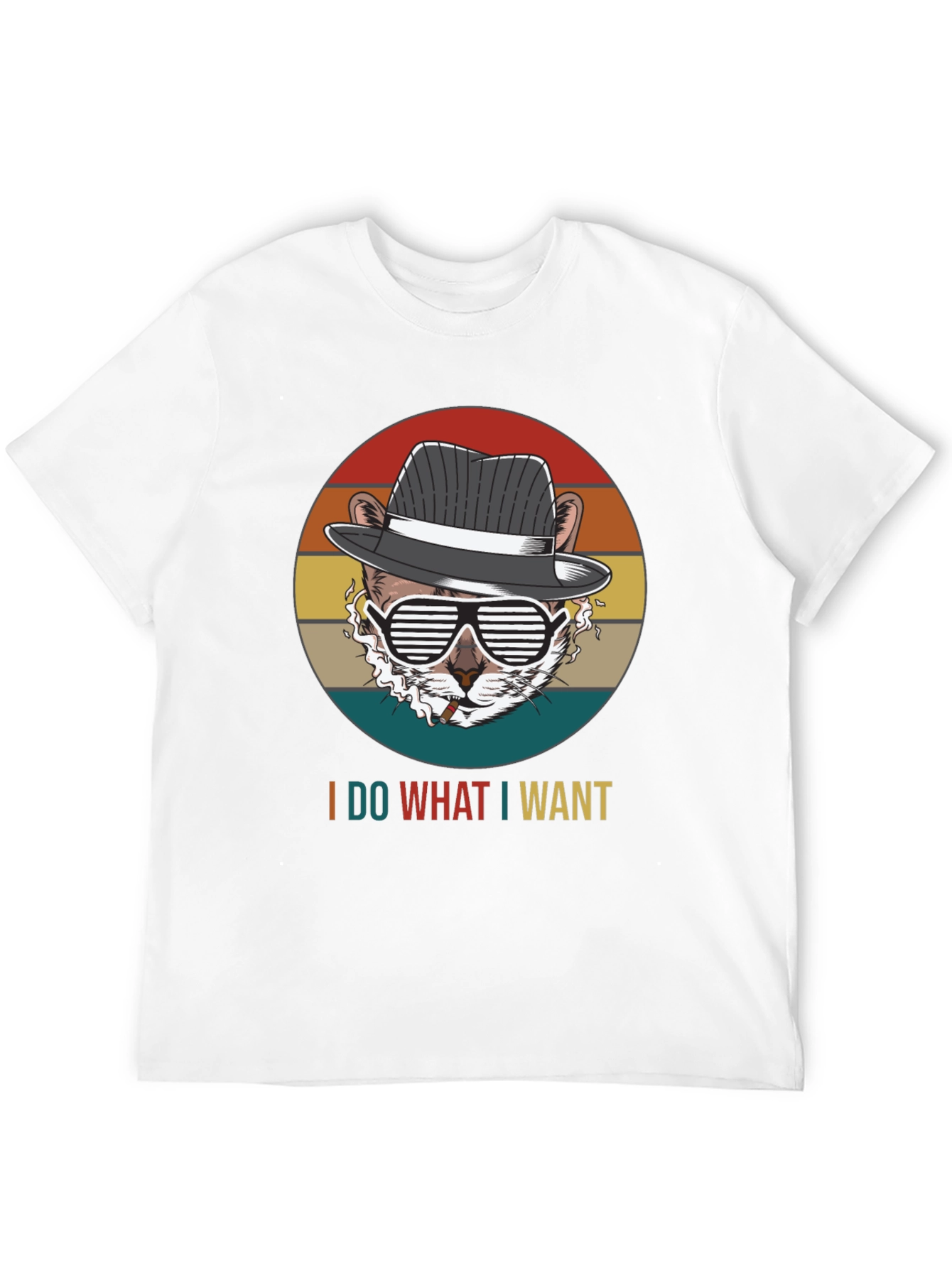 I Do What I Want T-Shirt: Cool Cat Design