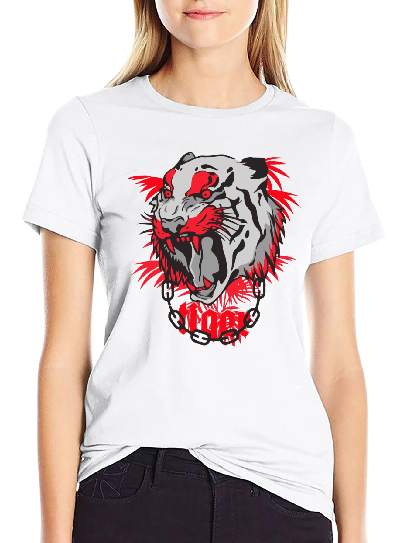 Tiger Graphic Print T-Shirt - Bold & Stylish