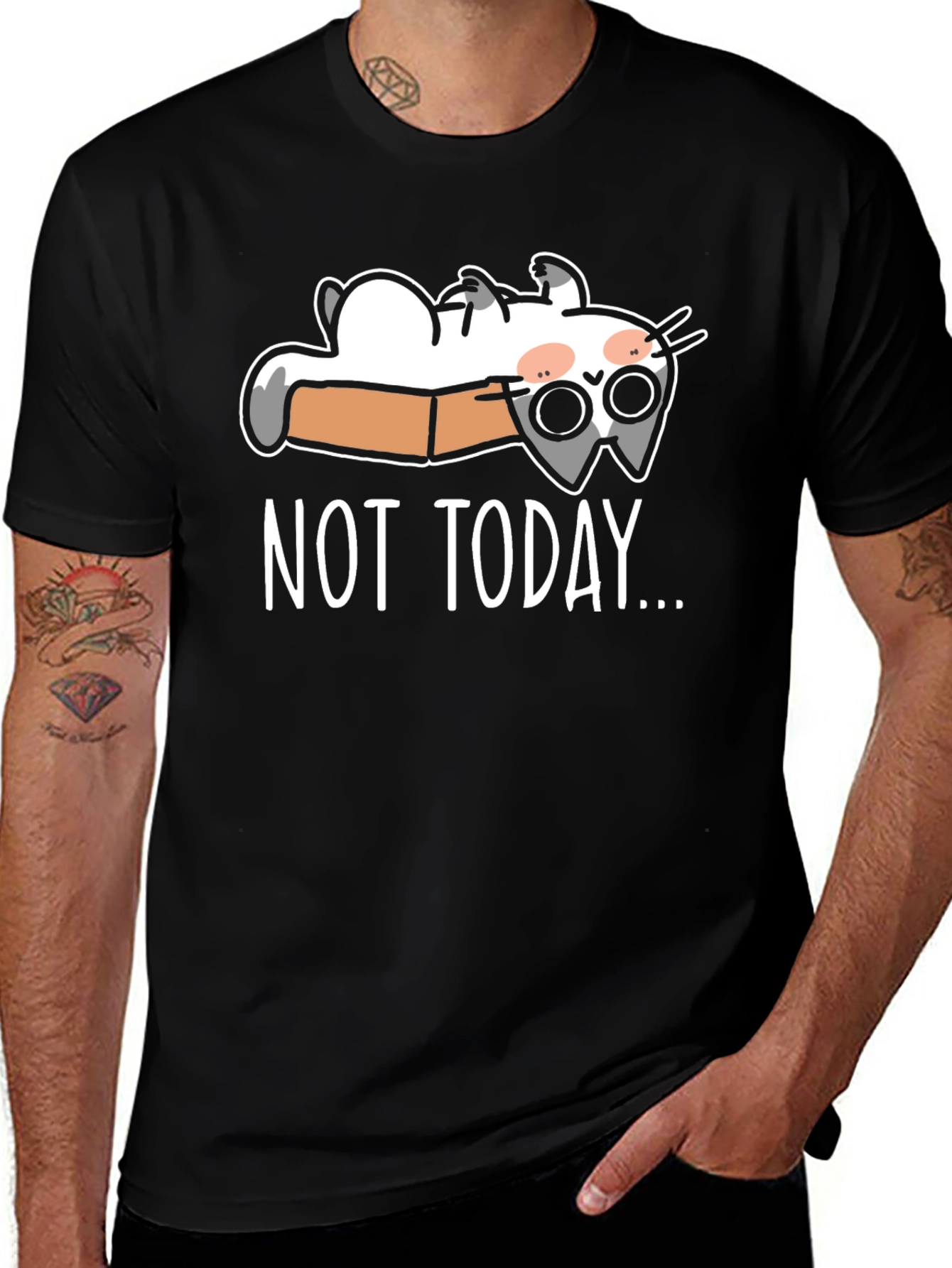 Not Today Cat T-Shirt - Funny Graphic Tee