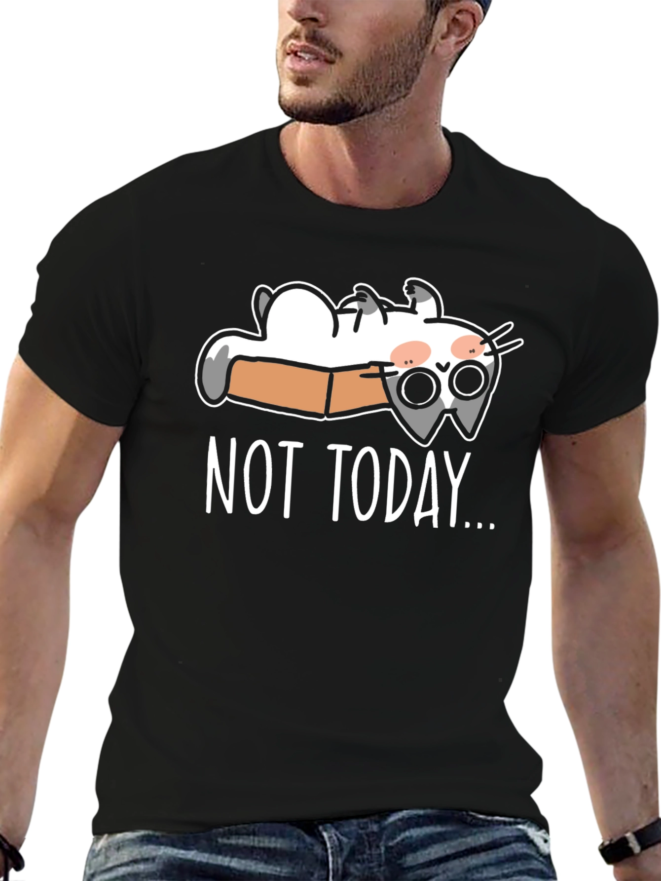 Not Today Cat T-Shirt - Funny Graphic Tee