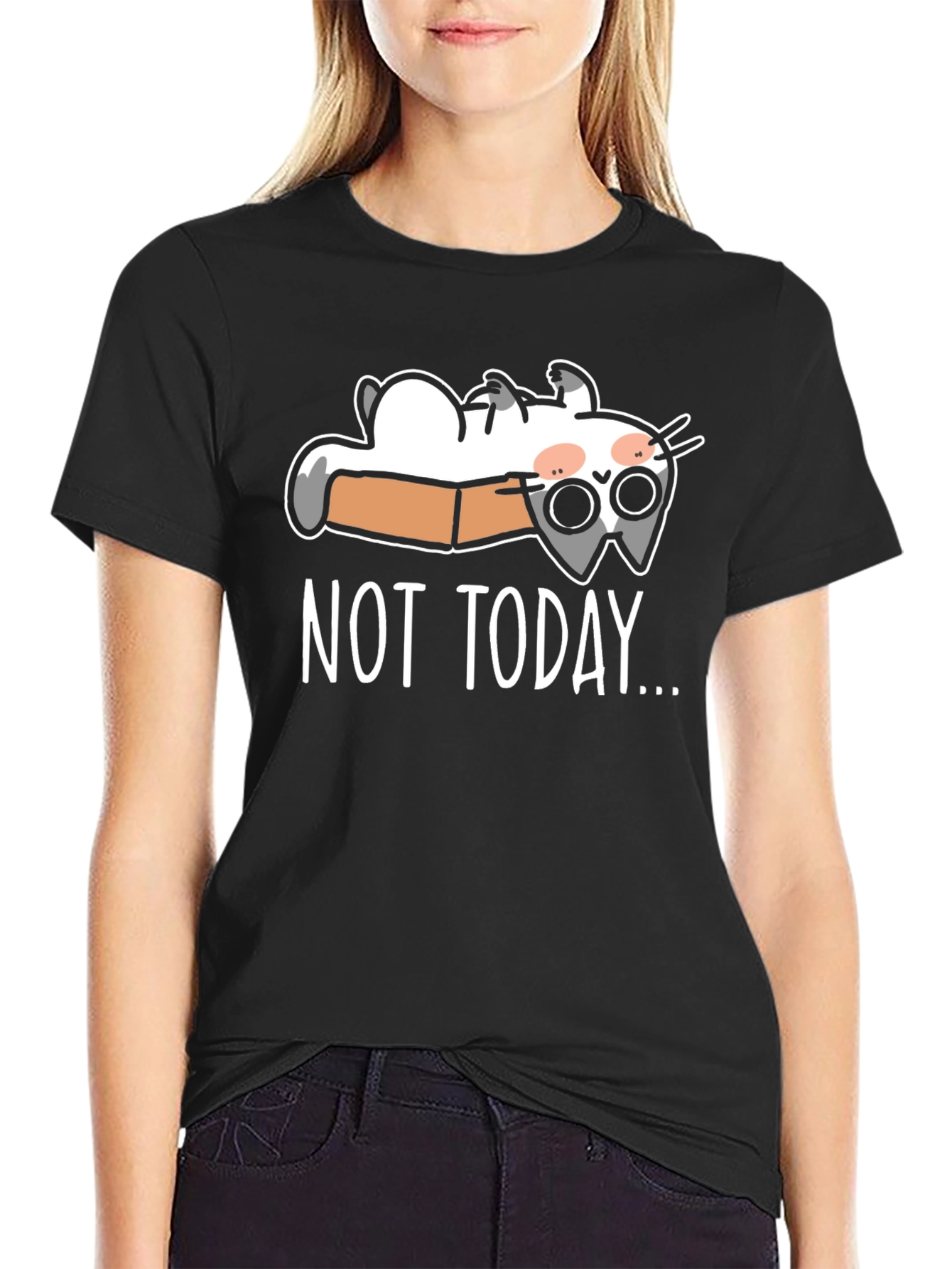 Not Today Cat T-Shirt - Funny Graphic Tee