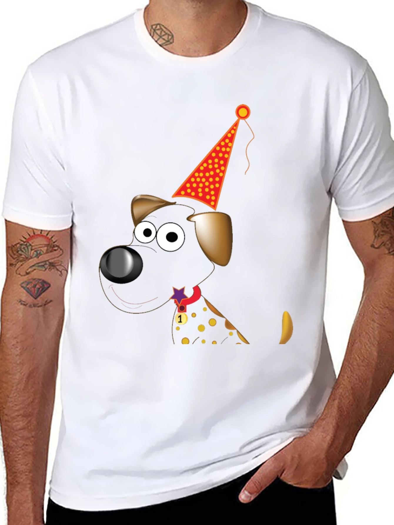 Party Dog Graphic Tee