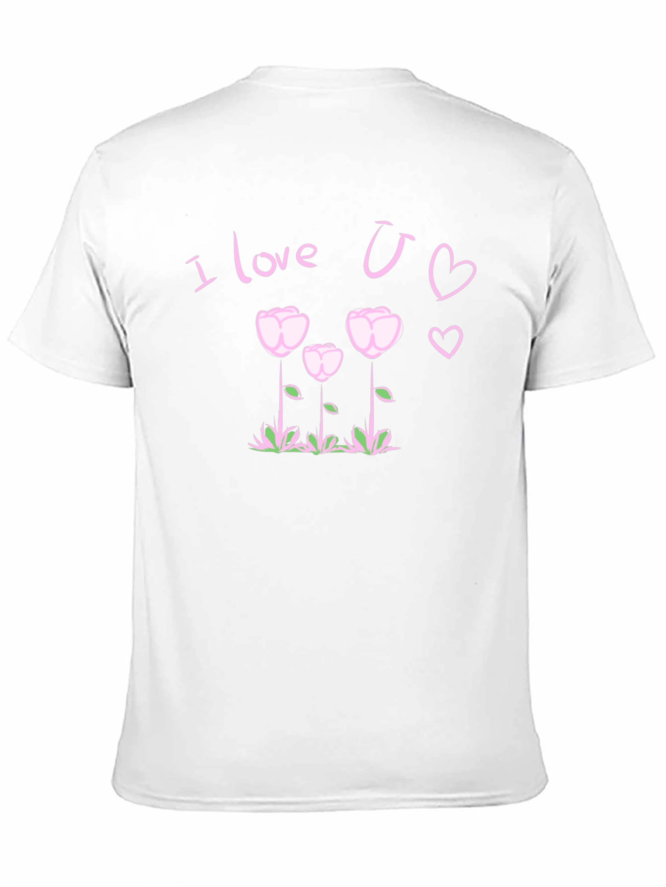 I Love You T-Shirt Floral Heart Design