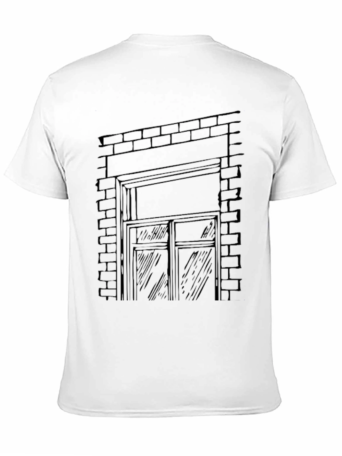 Brick Window Graphic T-Shirt