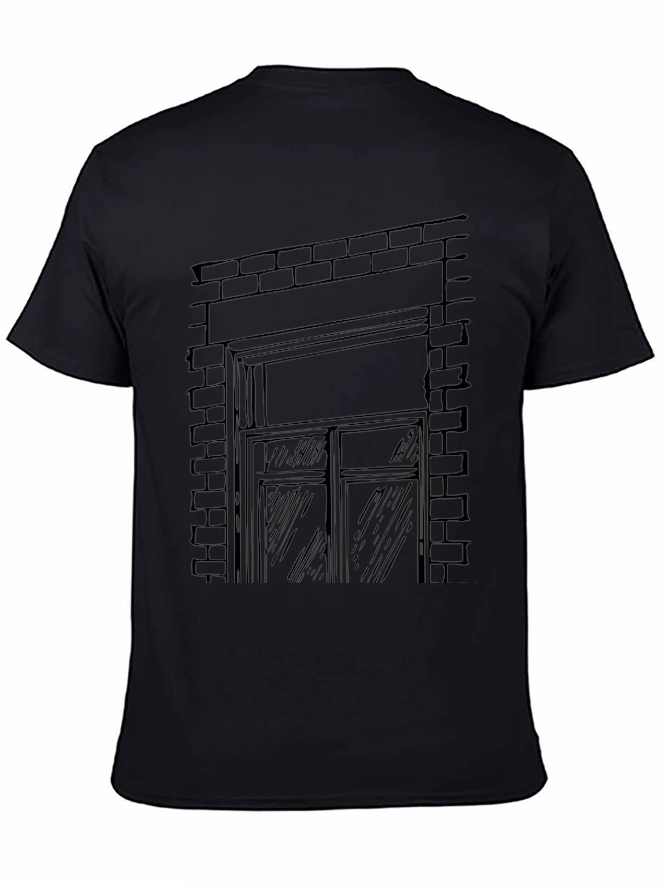 Brick Window Graphic T-Shirt
