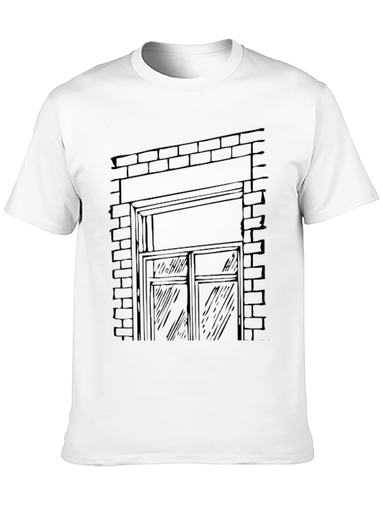 Brick Window Graphic T-Shirt