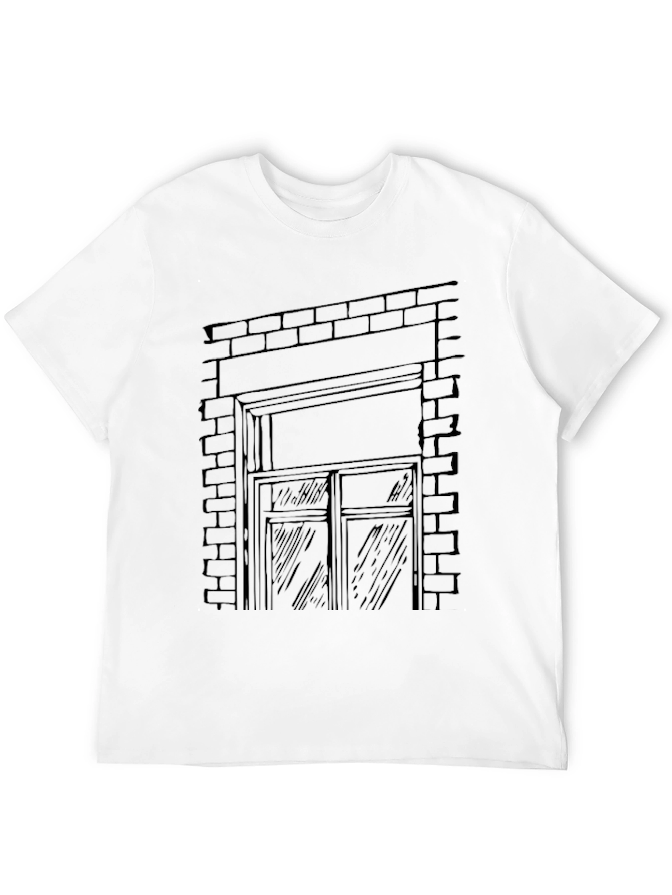Brick Window Graphic T-Shirt