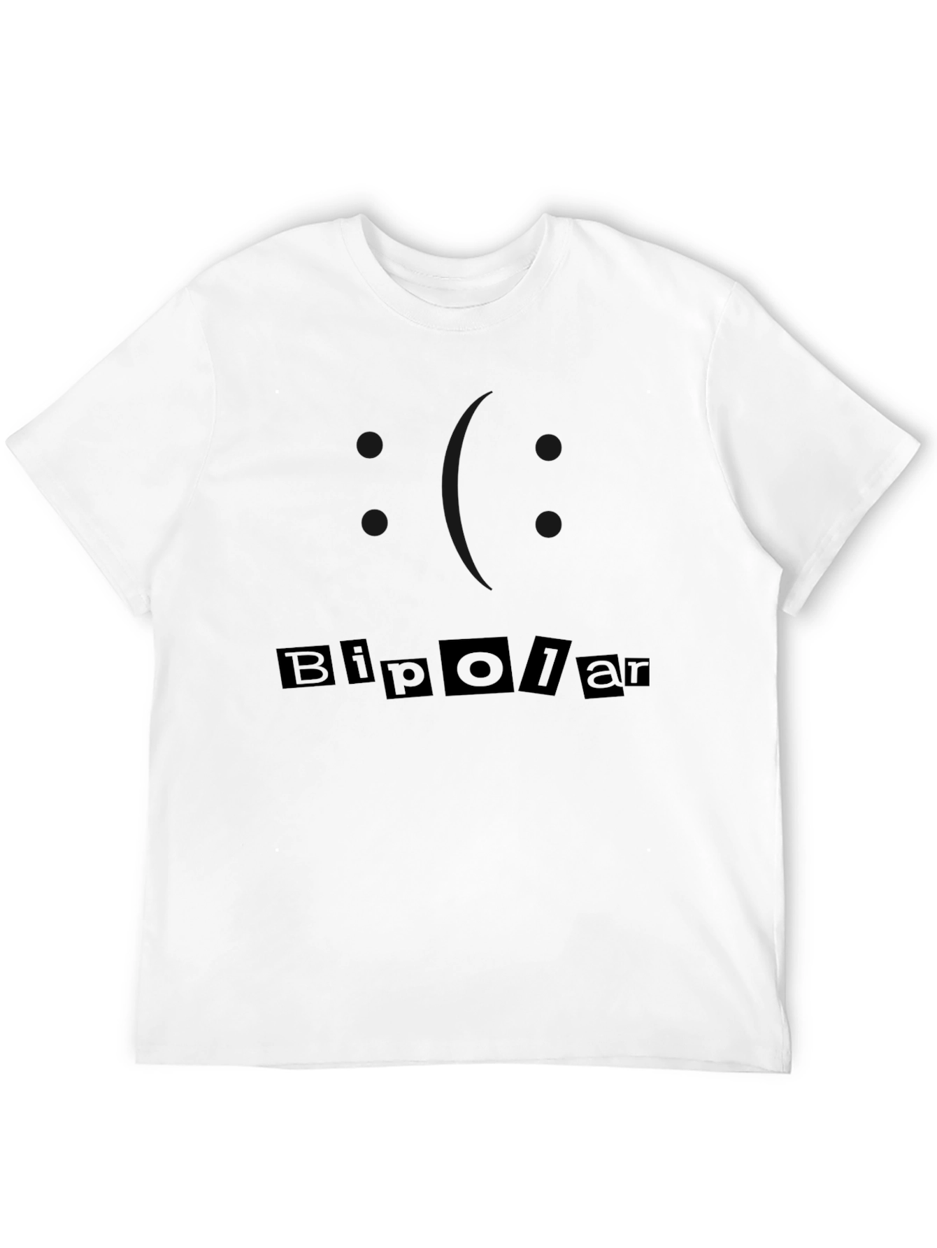 Bipolar Slogan Black T-Shirt
