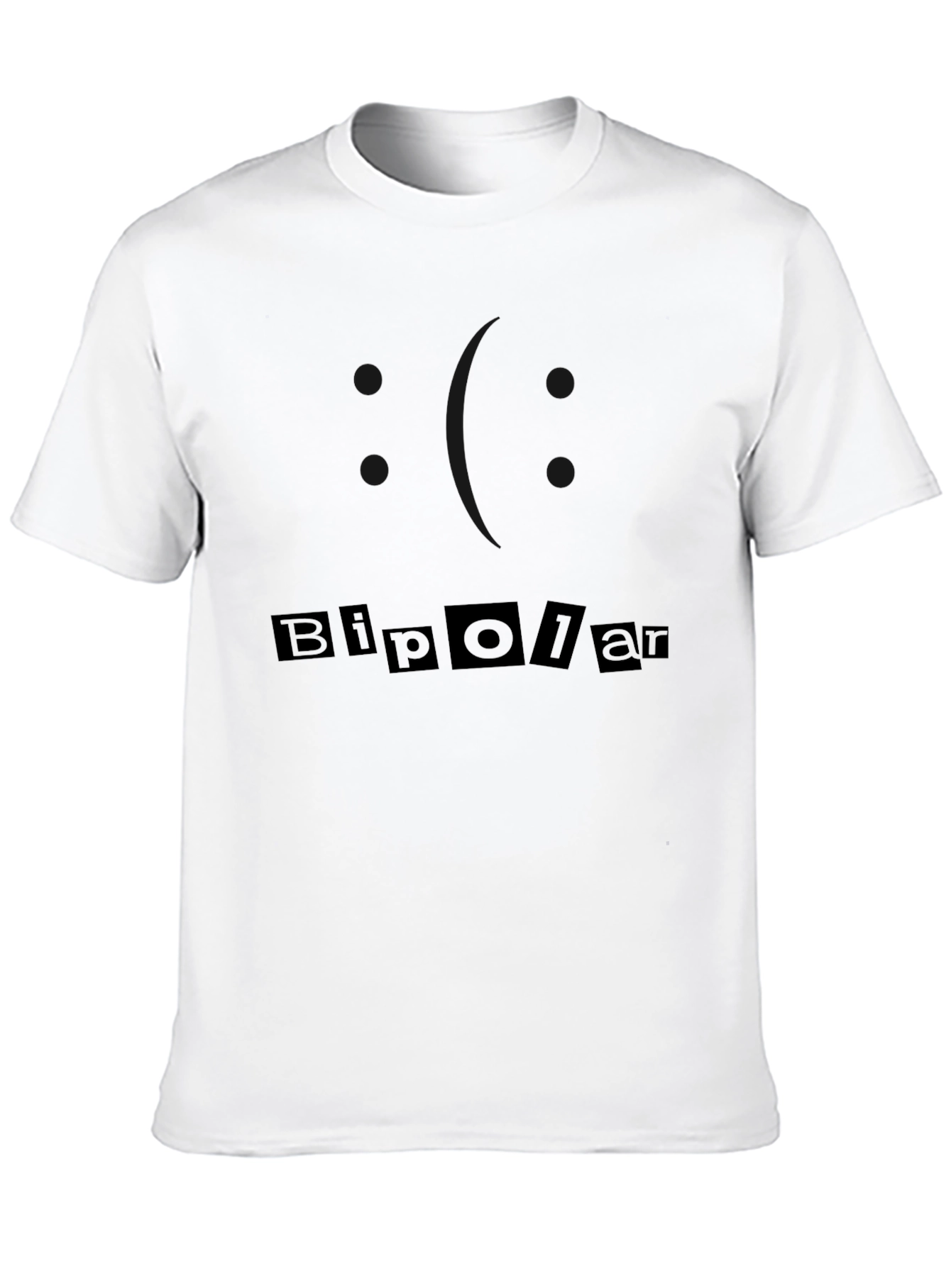 Bipolar Slogan Black T-Shirt