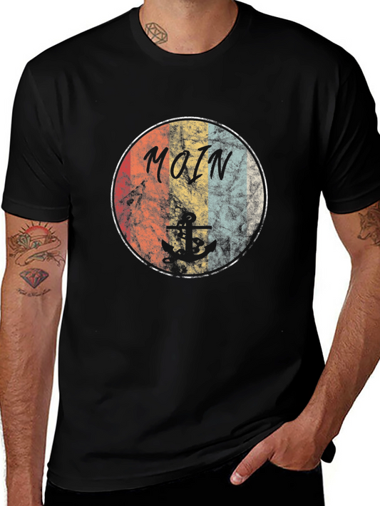 Retro Moin Anchor Graphic Tee