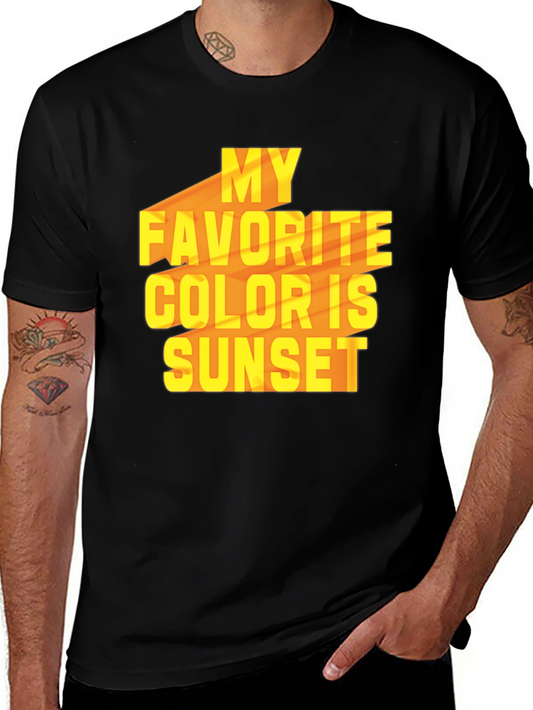 My Favorite Color Is Sunset Graphic T-Shirt