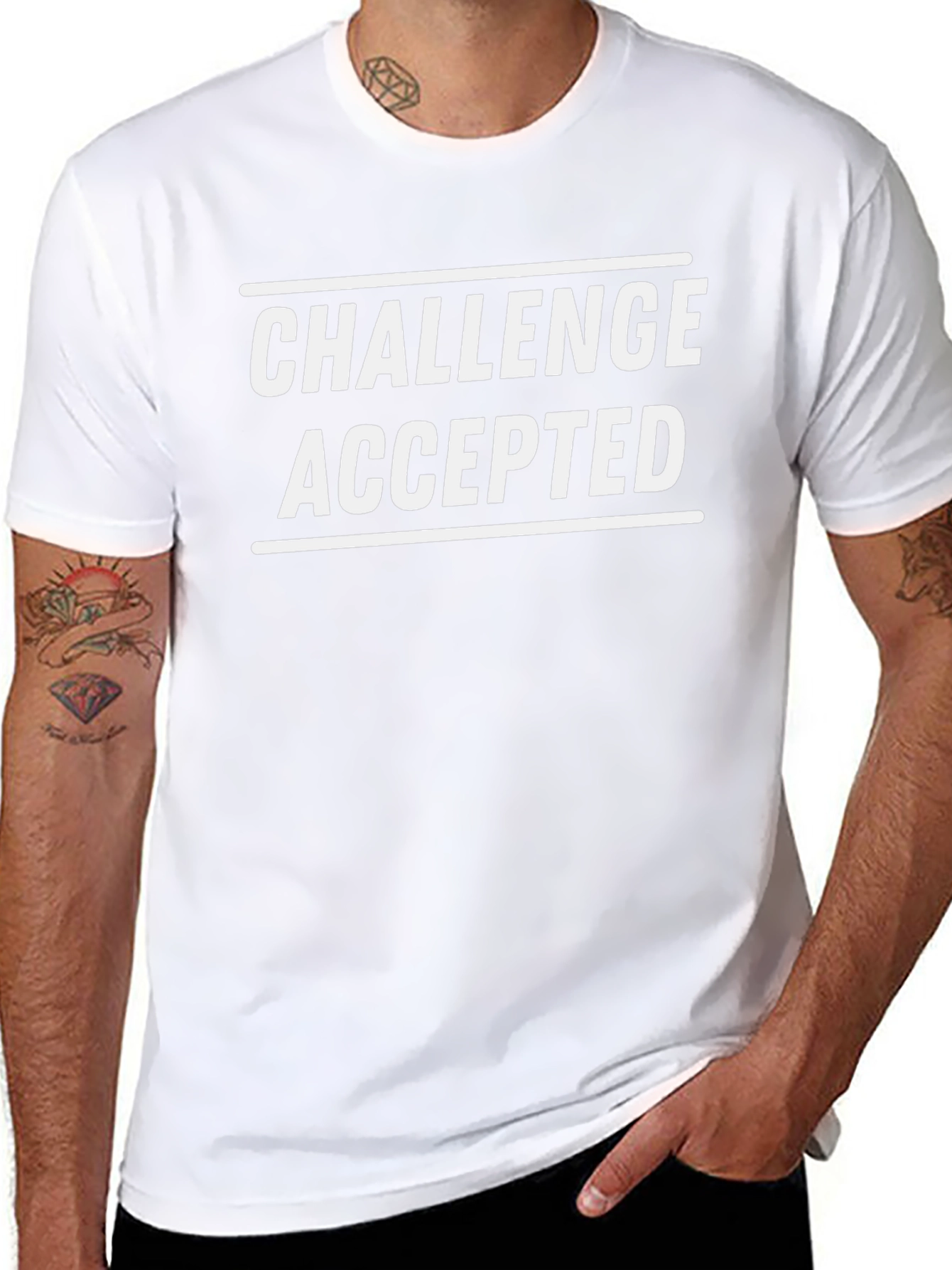 Challenge Accepted T-Shirt - Bold Graphic Tee