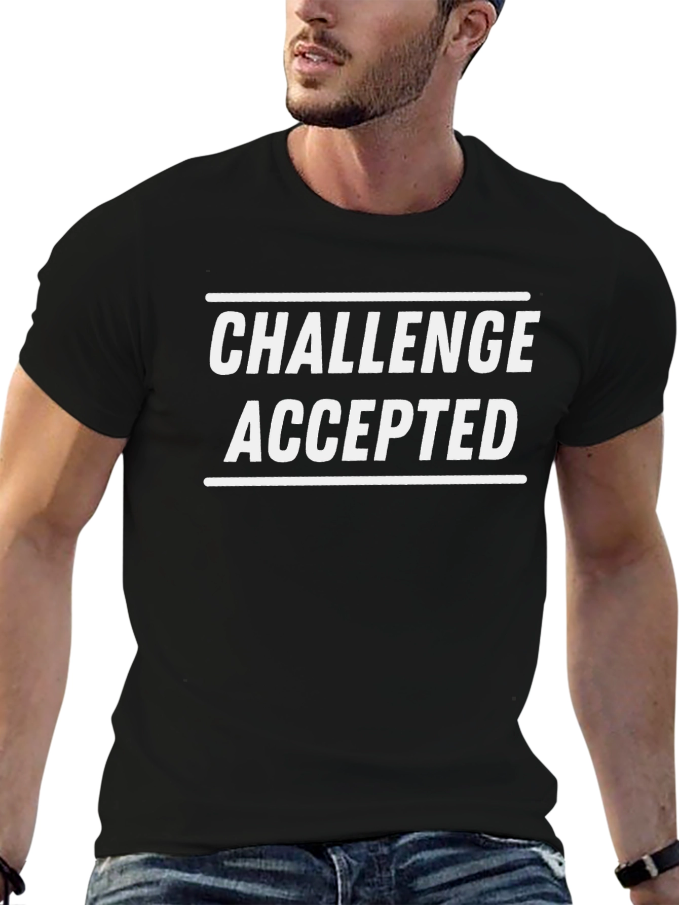 Challenge Accepted T-Shirt - Bold Graphic Tee