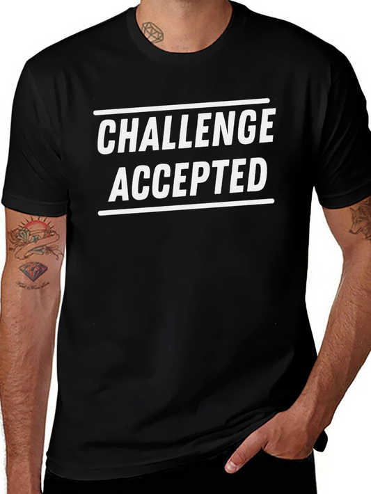 Challenge Accepted T-Shirt - Bold Graphic Tee