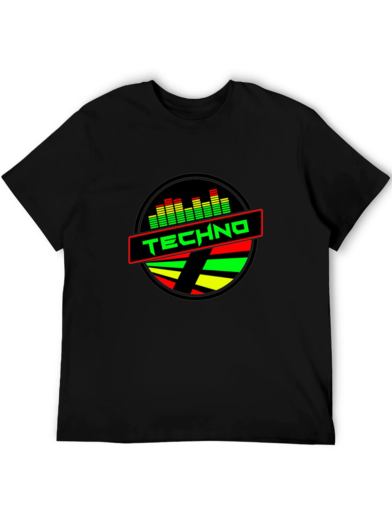 Techno Music T-Shirt - Round Graphic Tee