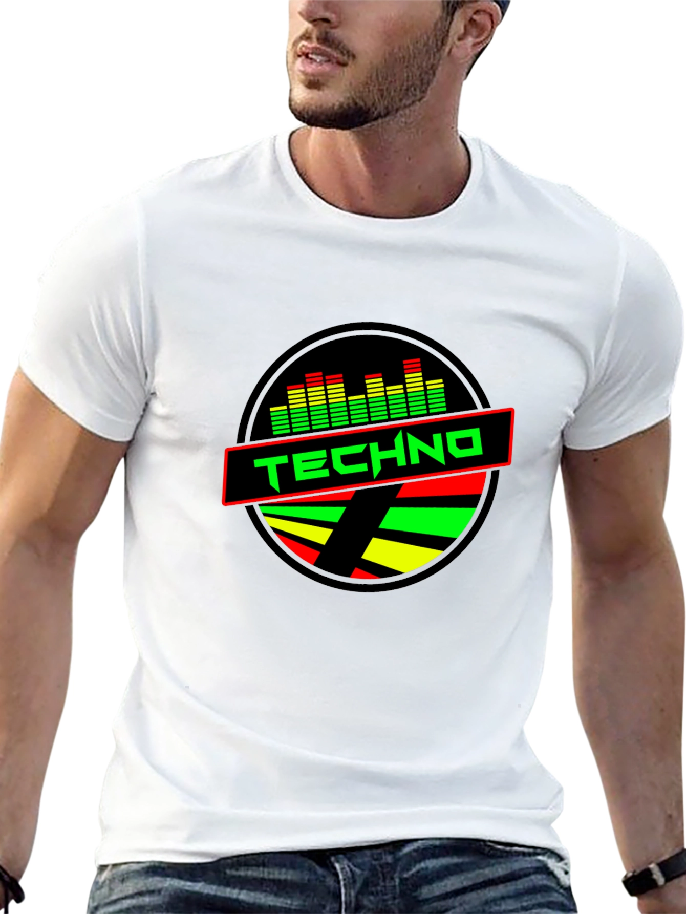 Techno Music T-Shirt - Round Graphic Tee