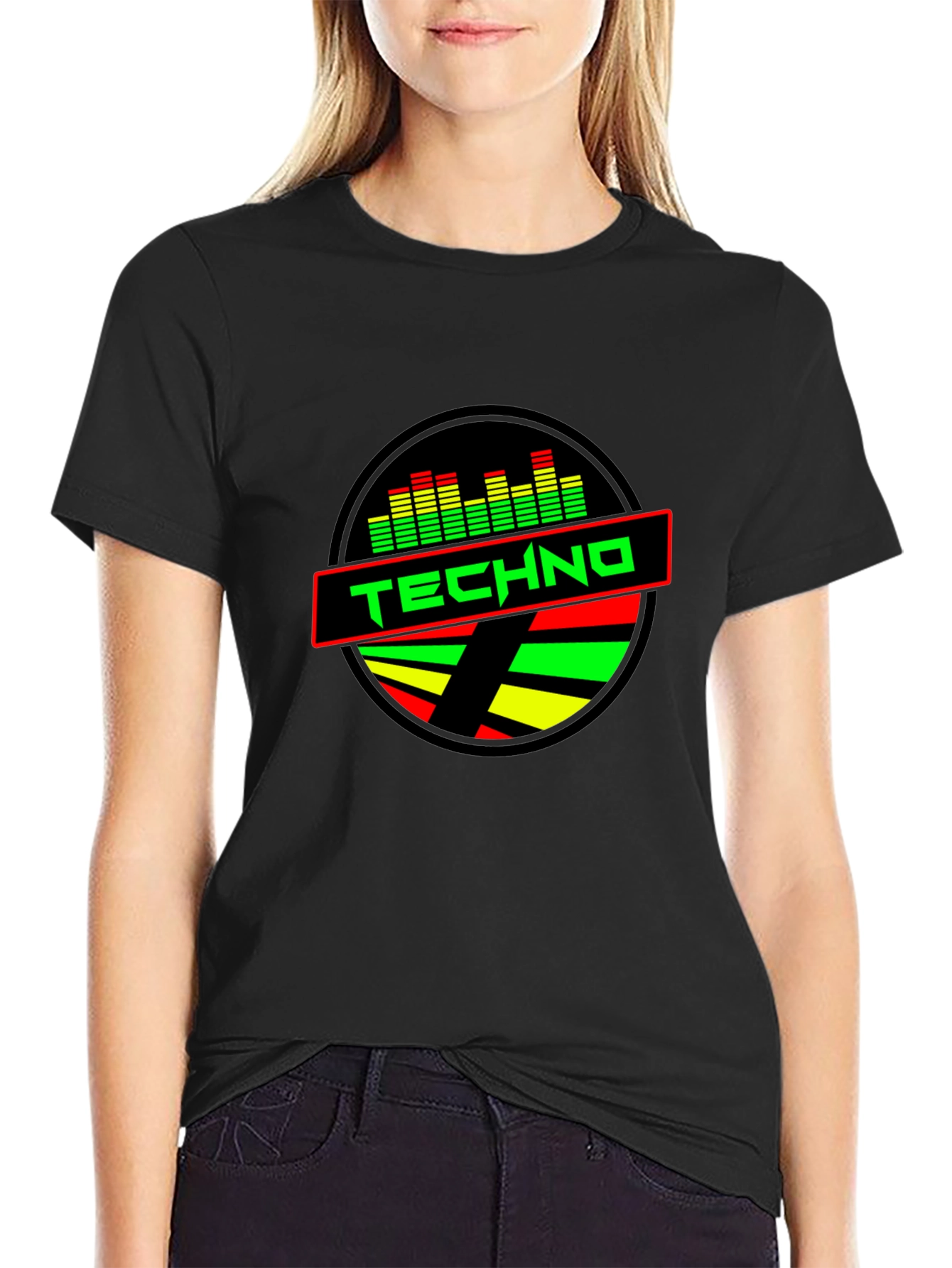 Techno Music T-Shirt - Round Graphic Tee