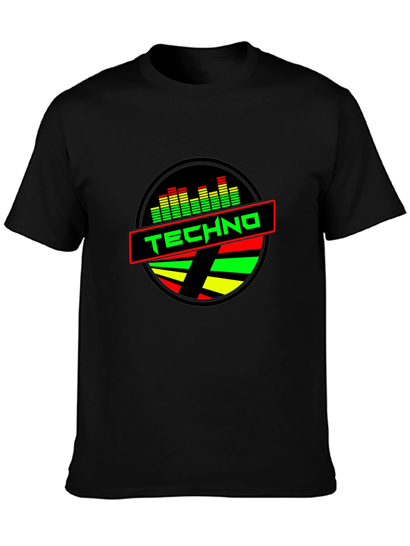 Techno Music T-Shirt - Round Graphic Tee