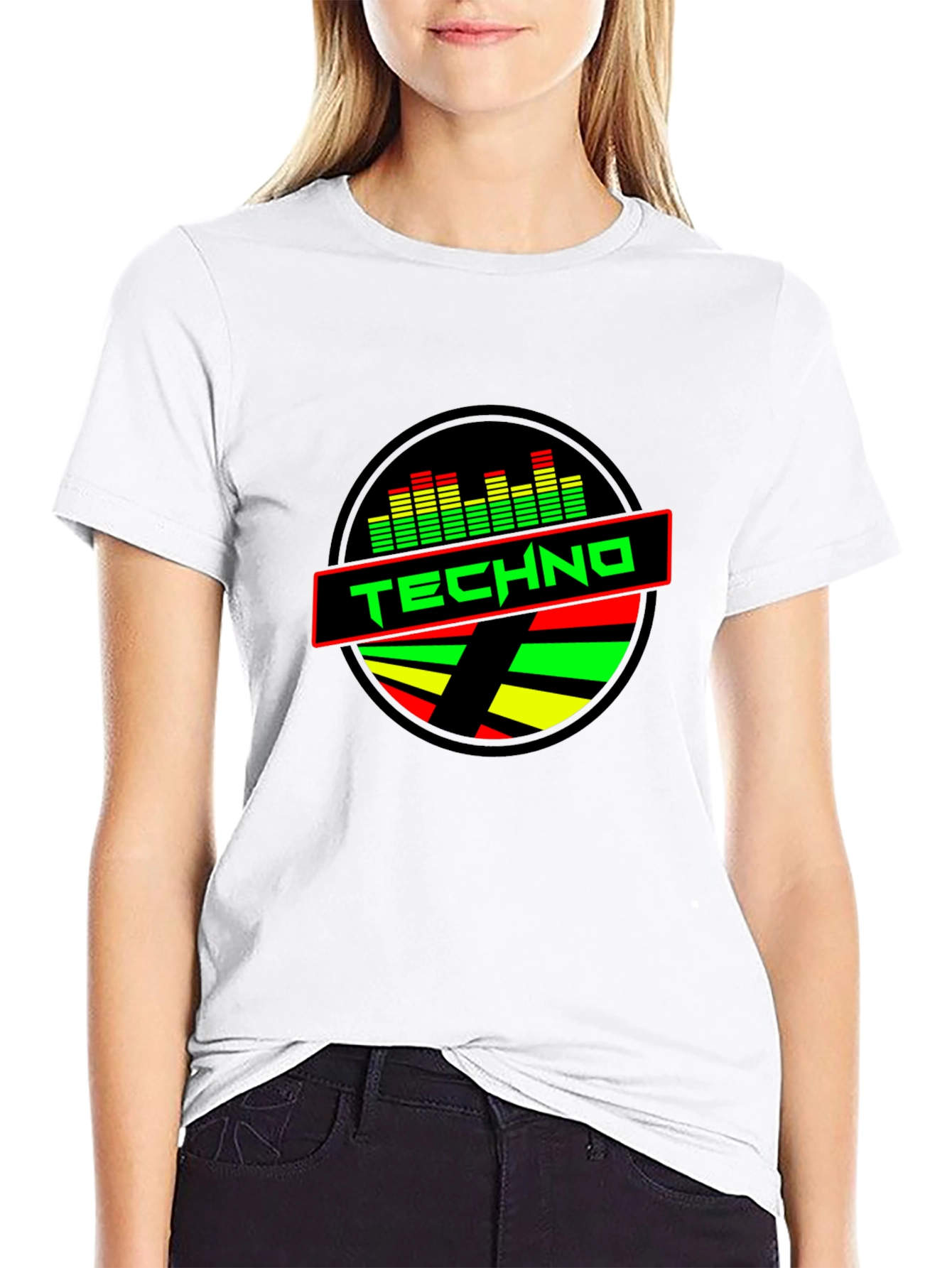 Techno Music T-Shirt - Round Graphic Tee