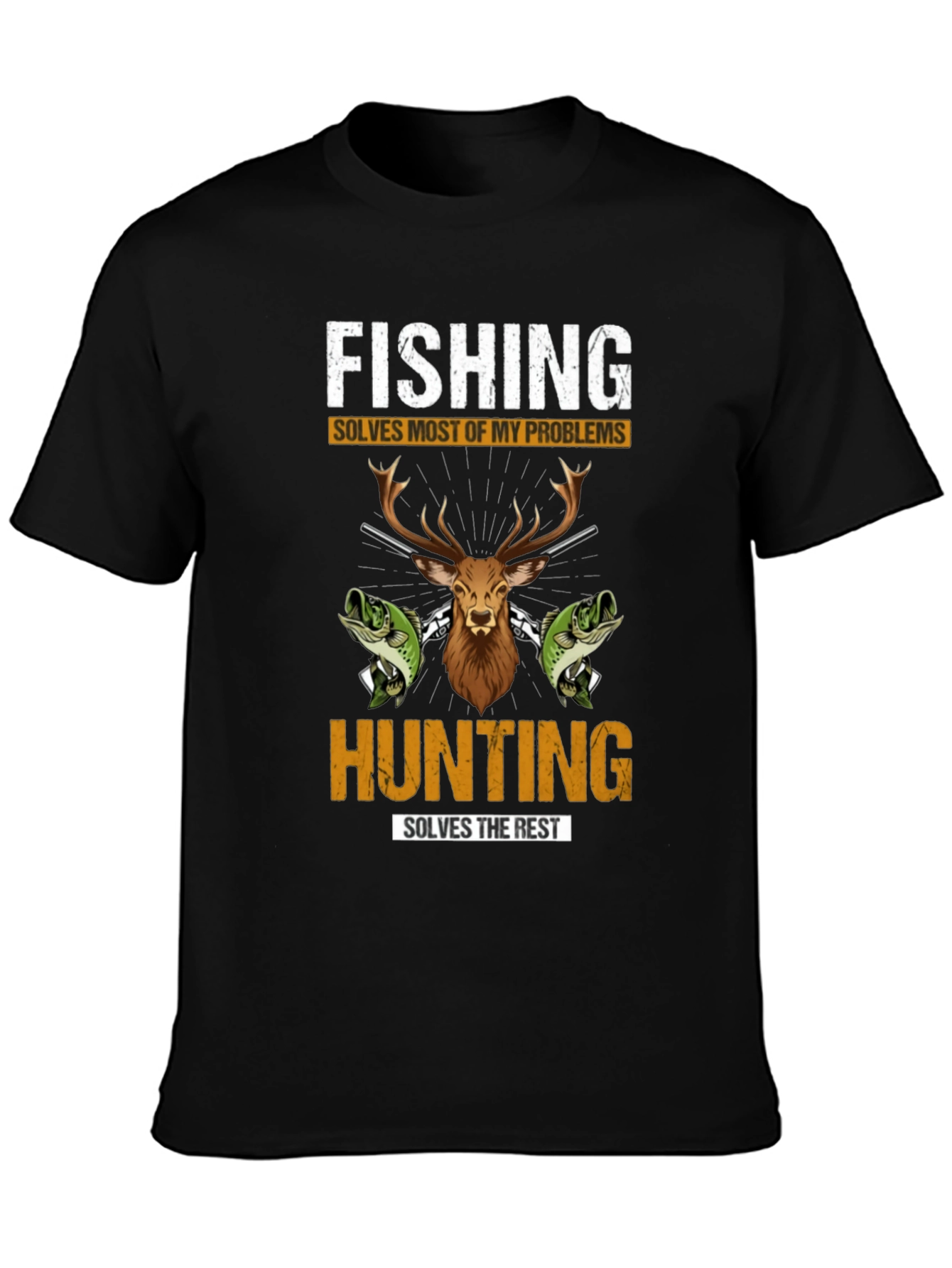 Fishing Hunting Graphic T-Shirt