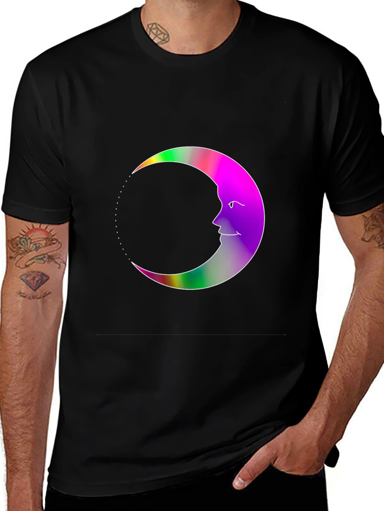 Celestial Crescent Moon T-Shirt