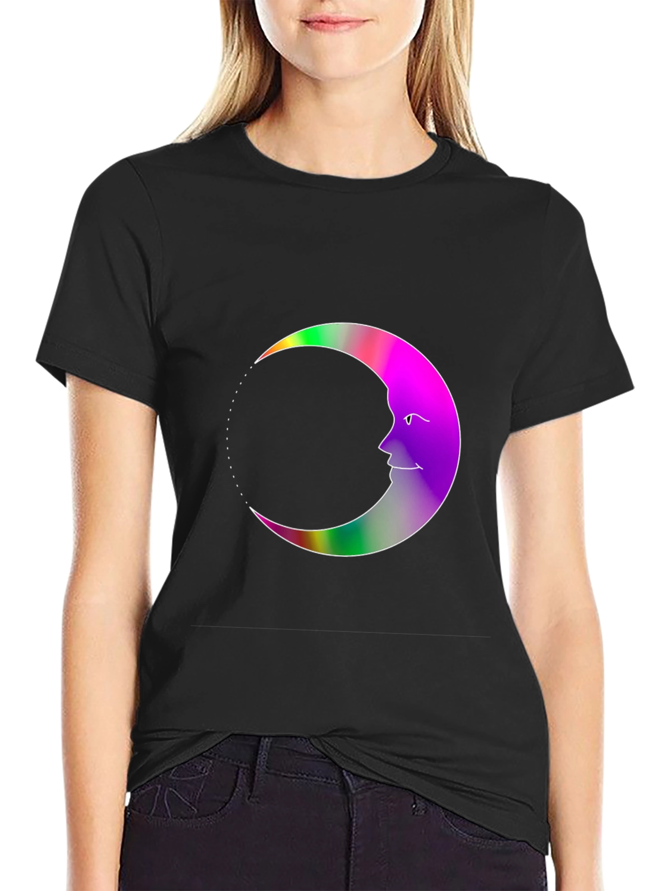 Celestial Crescent Moon T-Shirt