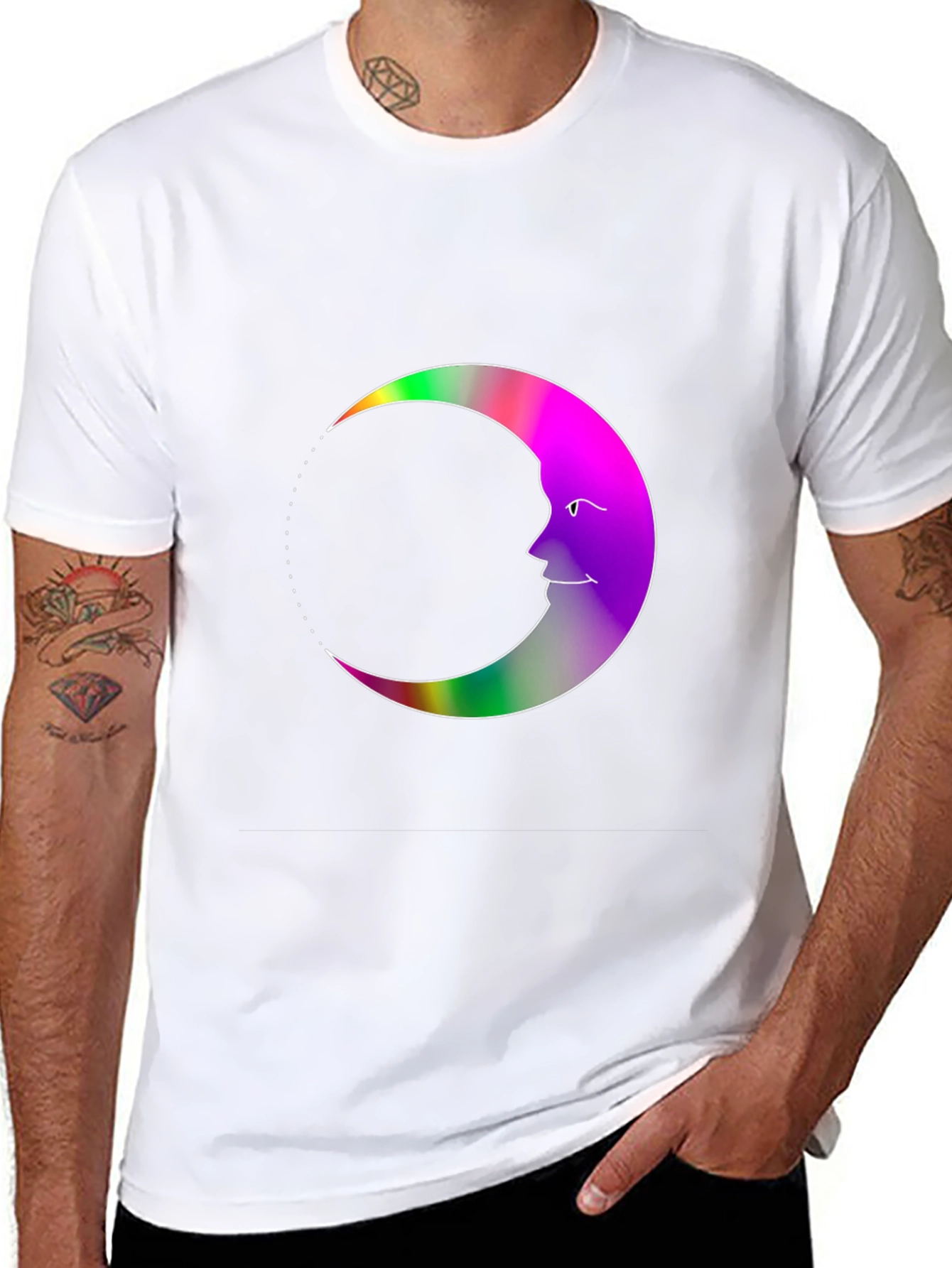 Celestial Crescent Moon T-Shirt