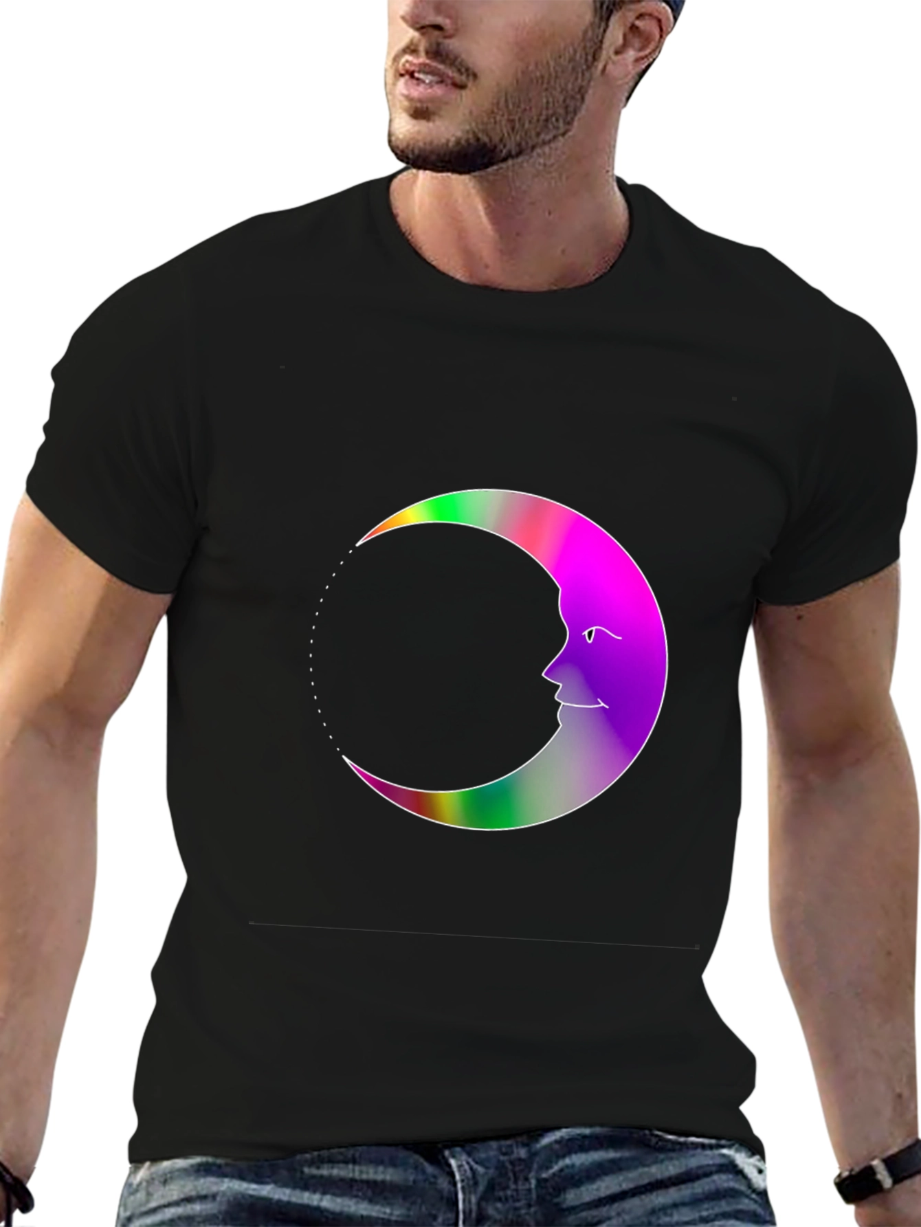 Celestial Crescent Moon T-Shirt